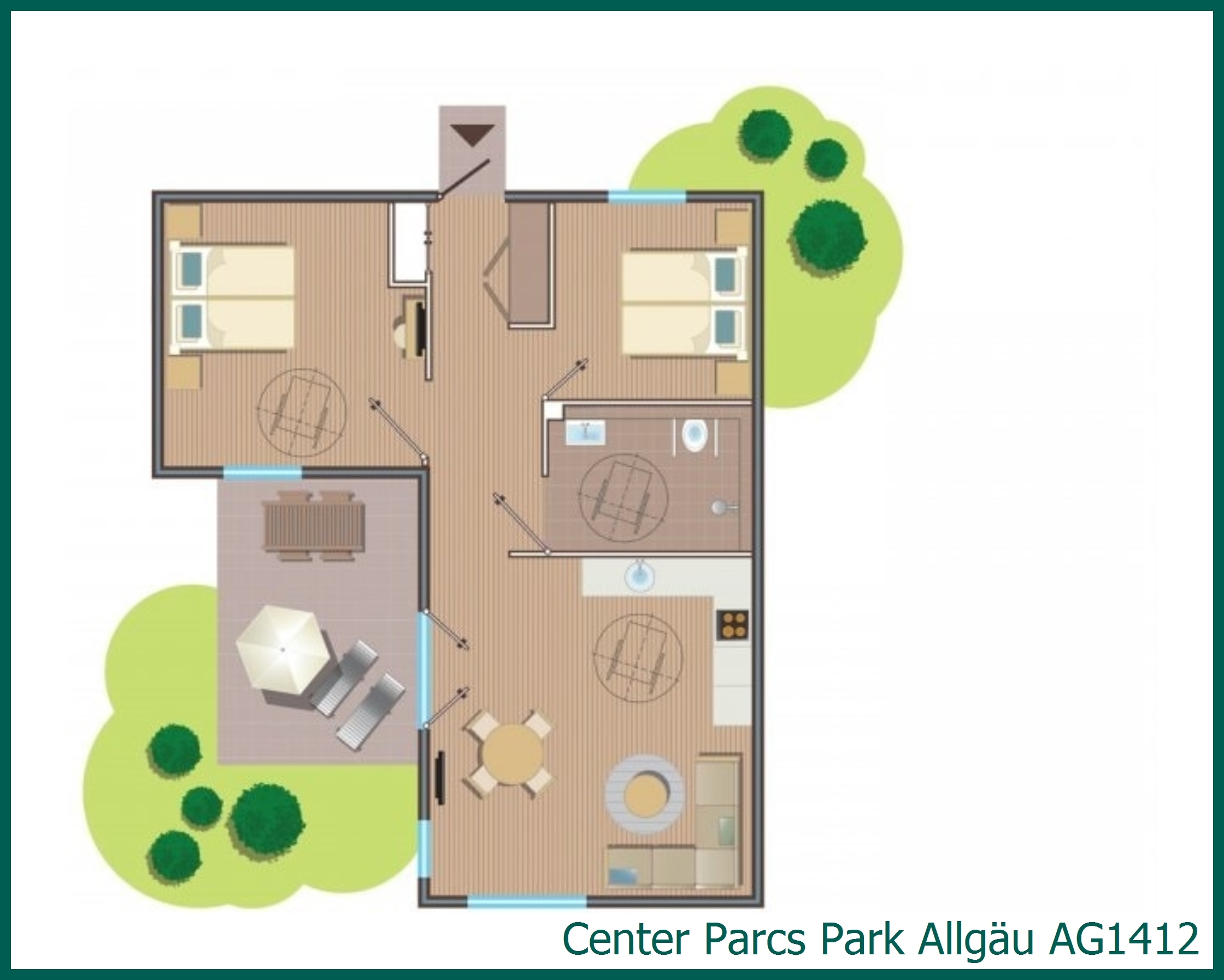Premium cottage wheelchair friendly AG1412 at Park Allgäu