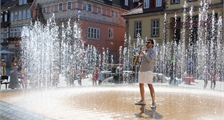 Interactive Play Fountain at Center Parcs Park Allgäu