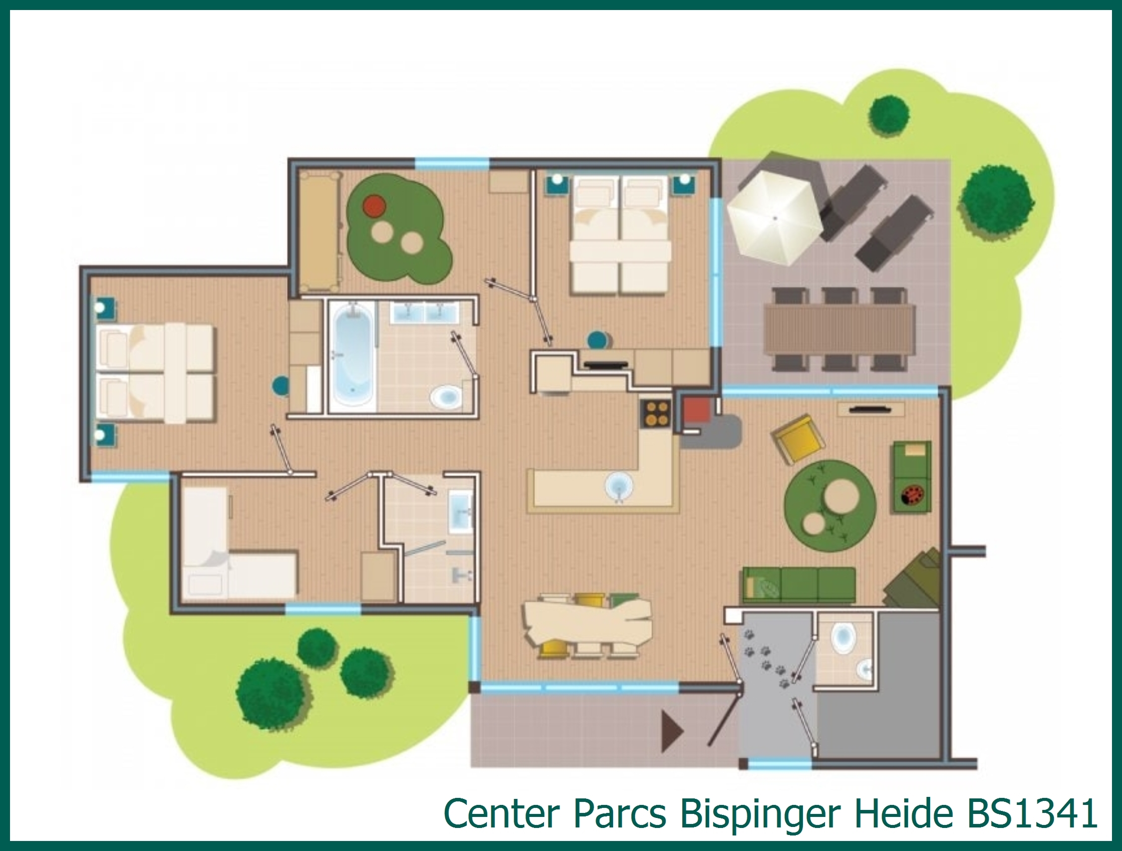 Animals of the forest cottage BS1341 at Bispinger Heide