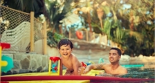 Baby swimming at Center Parcs Les Hauts de Bruyères