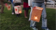 Lantern procession at Center Parcs Het Heijderbos