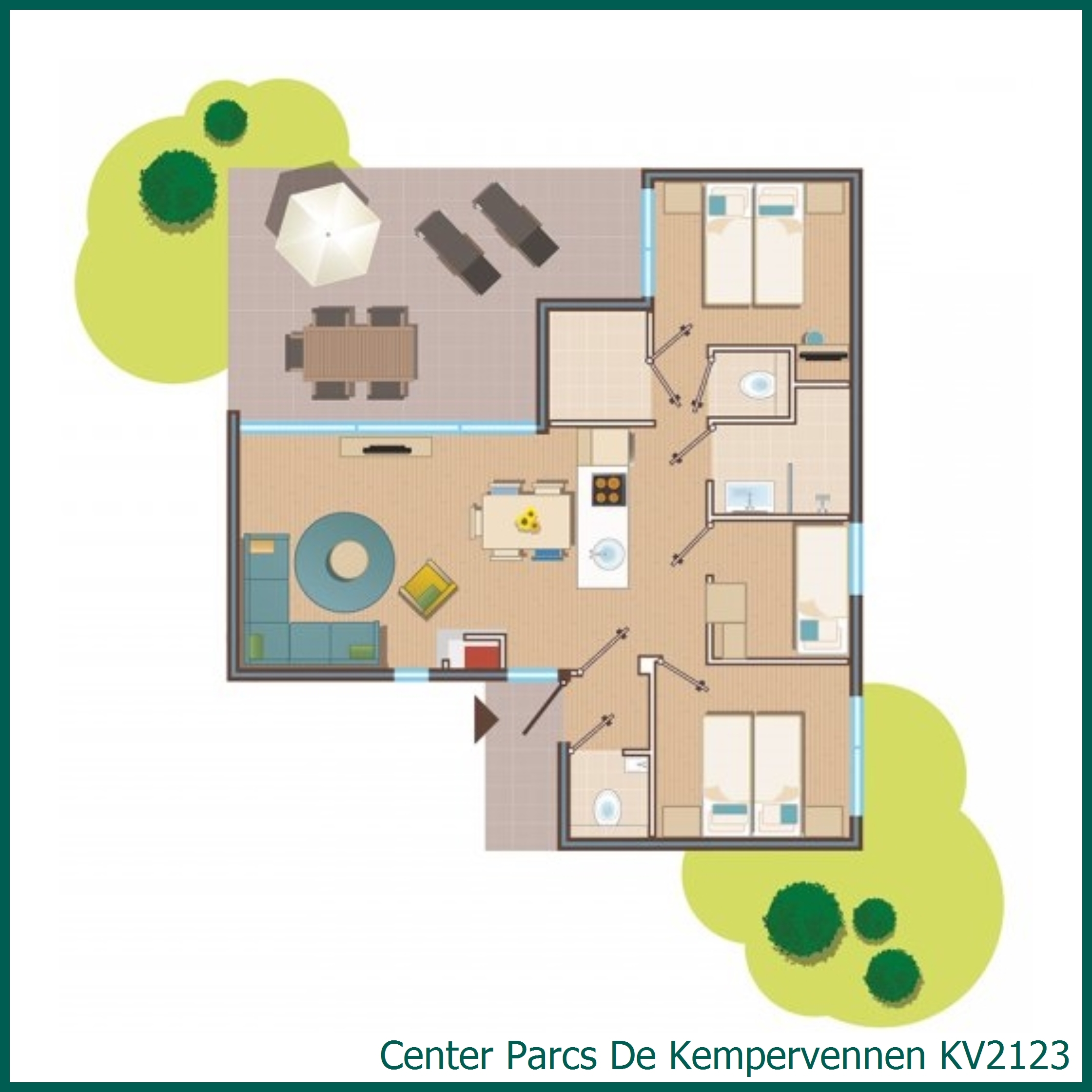 Premium cottage KV2123 at De Kempervennen