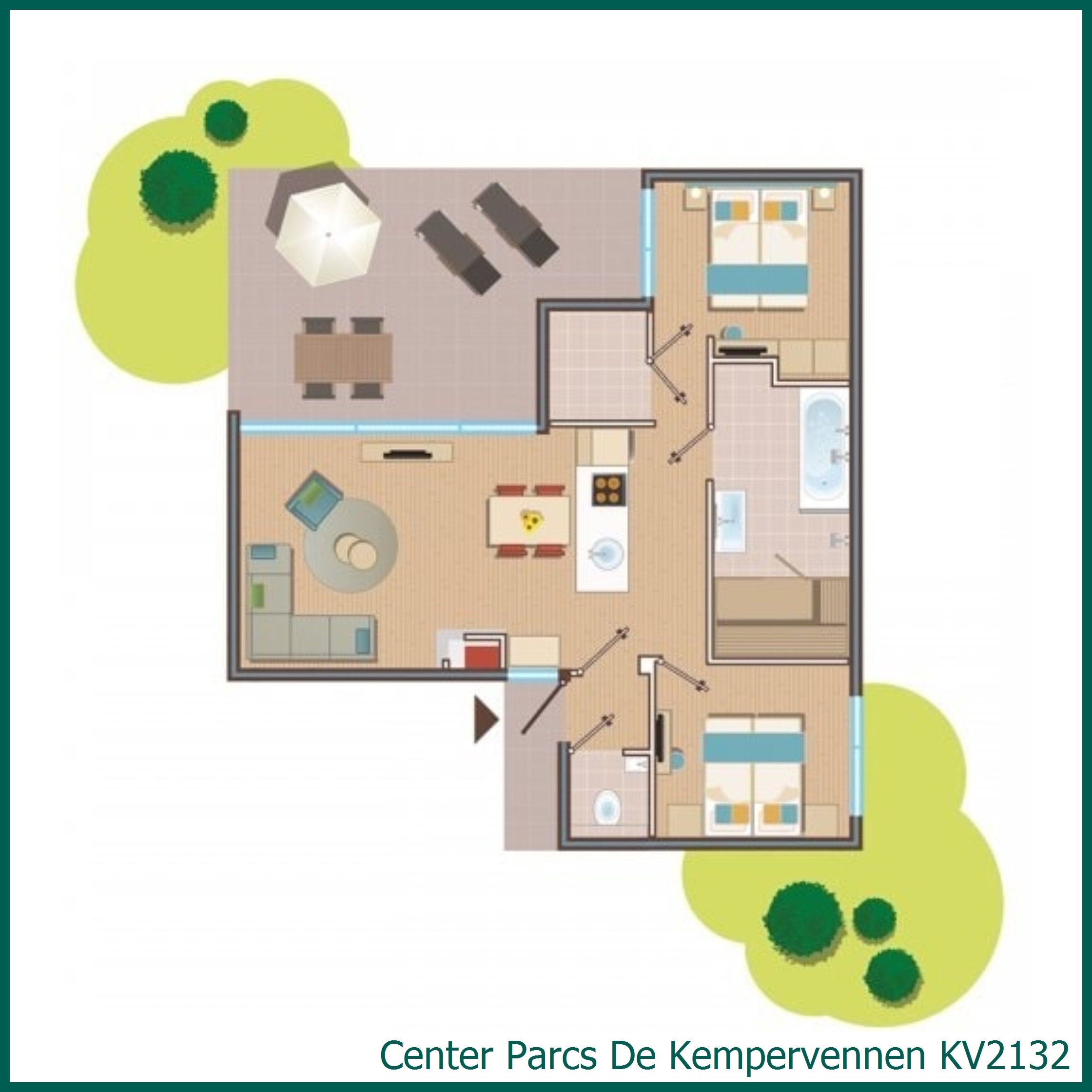 VIP cottage KV2132 at De Kempervennen