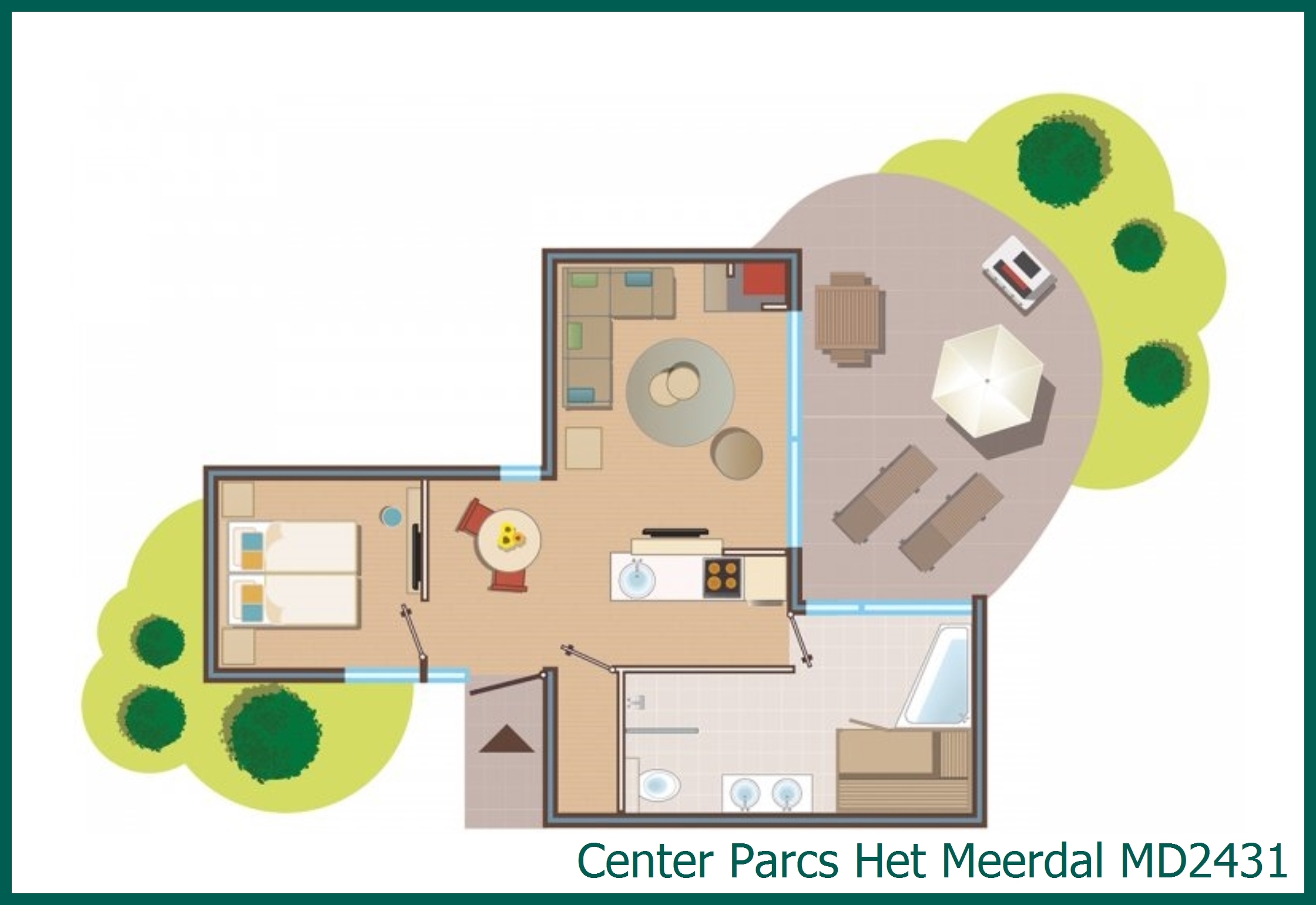 VIP cottage MD2431 at Het Meerdal