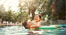 Baby swimming at Center Parcs Parc Sandur