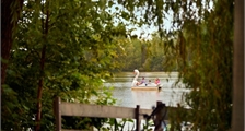 Swan pedal boat at Center Parcs Parc Sandur