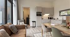 4-persons Suitelodge hottub - wheelchair accessible 4-persoons-suitelodge-hottub-rolstoel-vriendelijk at Dutchen De Zeegser Duinen