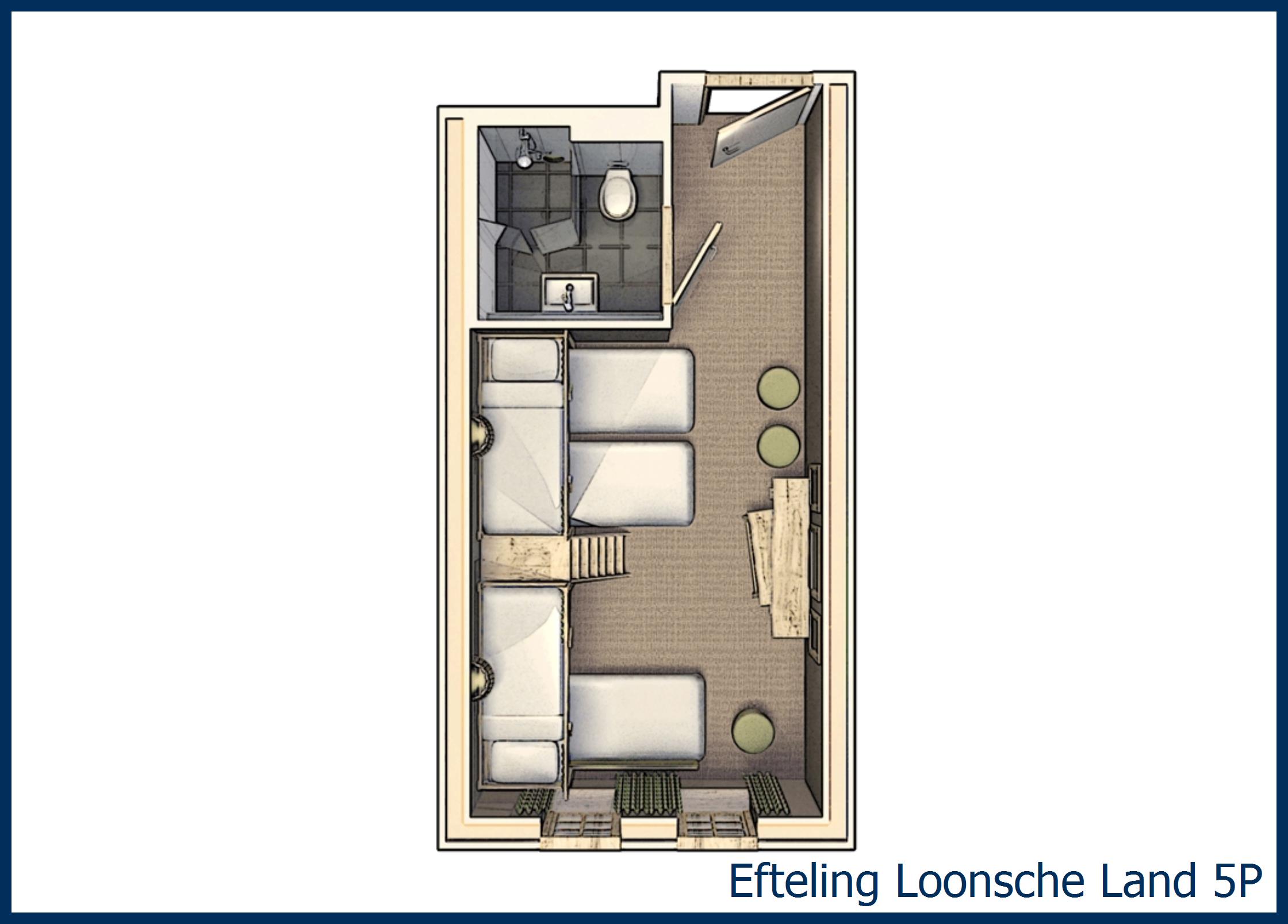Hotel Room 5-person 5P at Loonsche Land