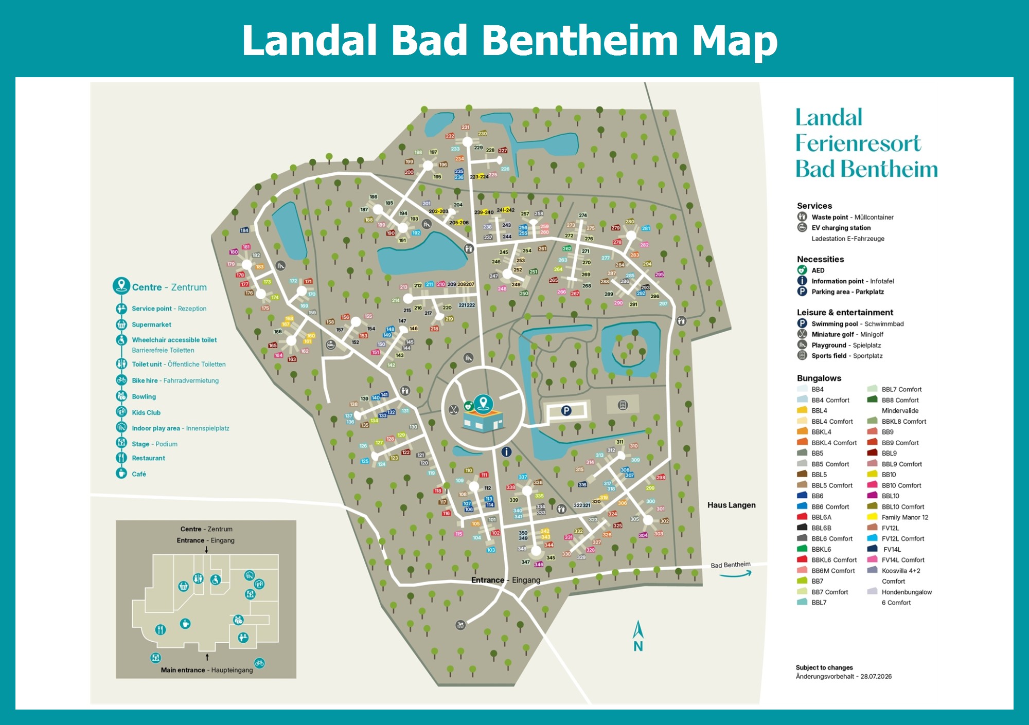 Map Landal Bad Bentheim