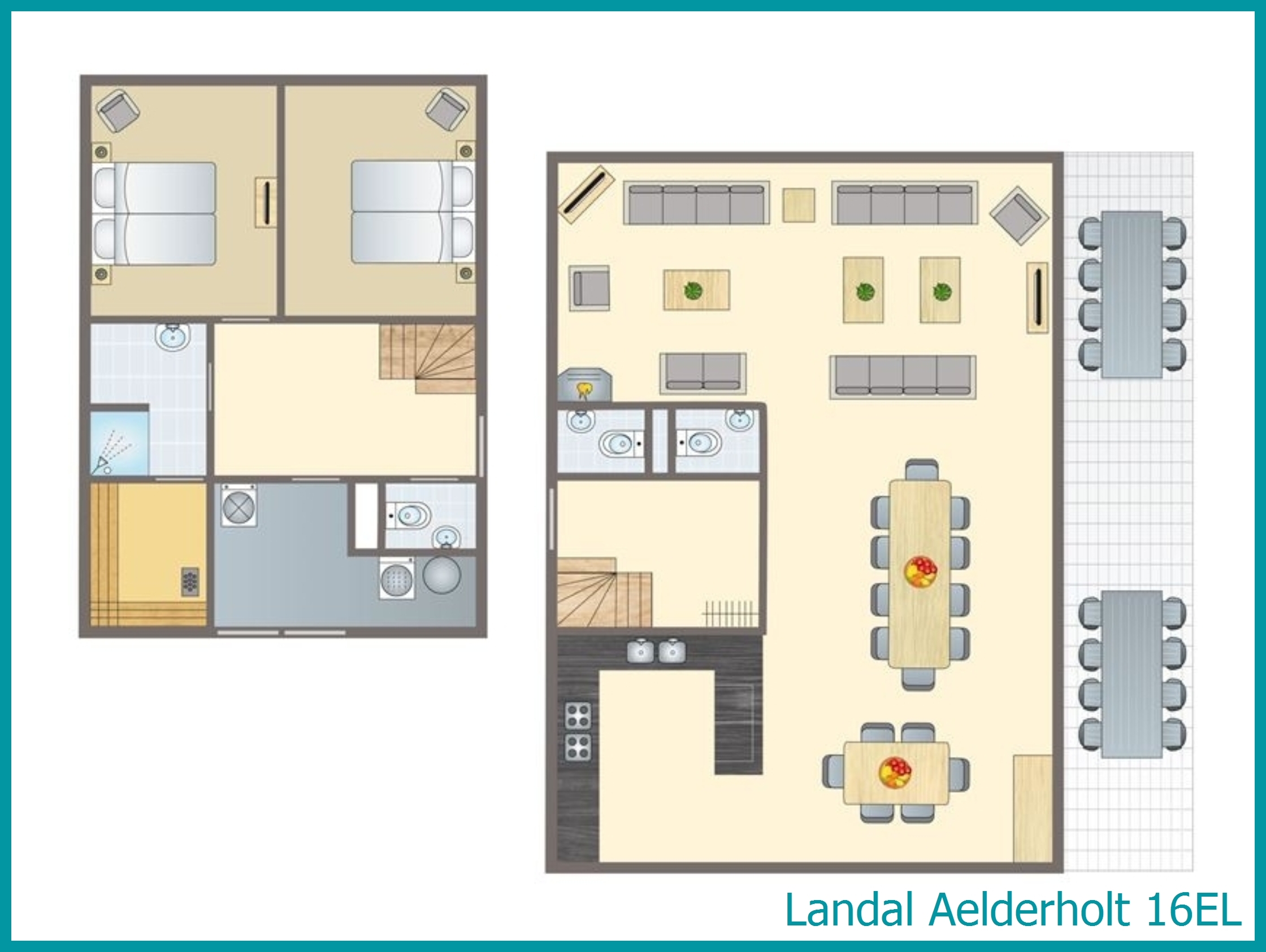 16-person bungalow 16EL at Aelderholt