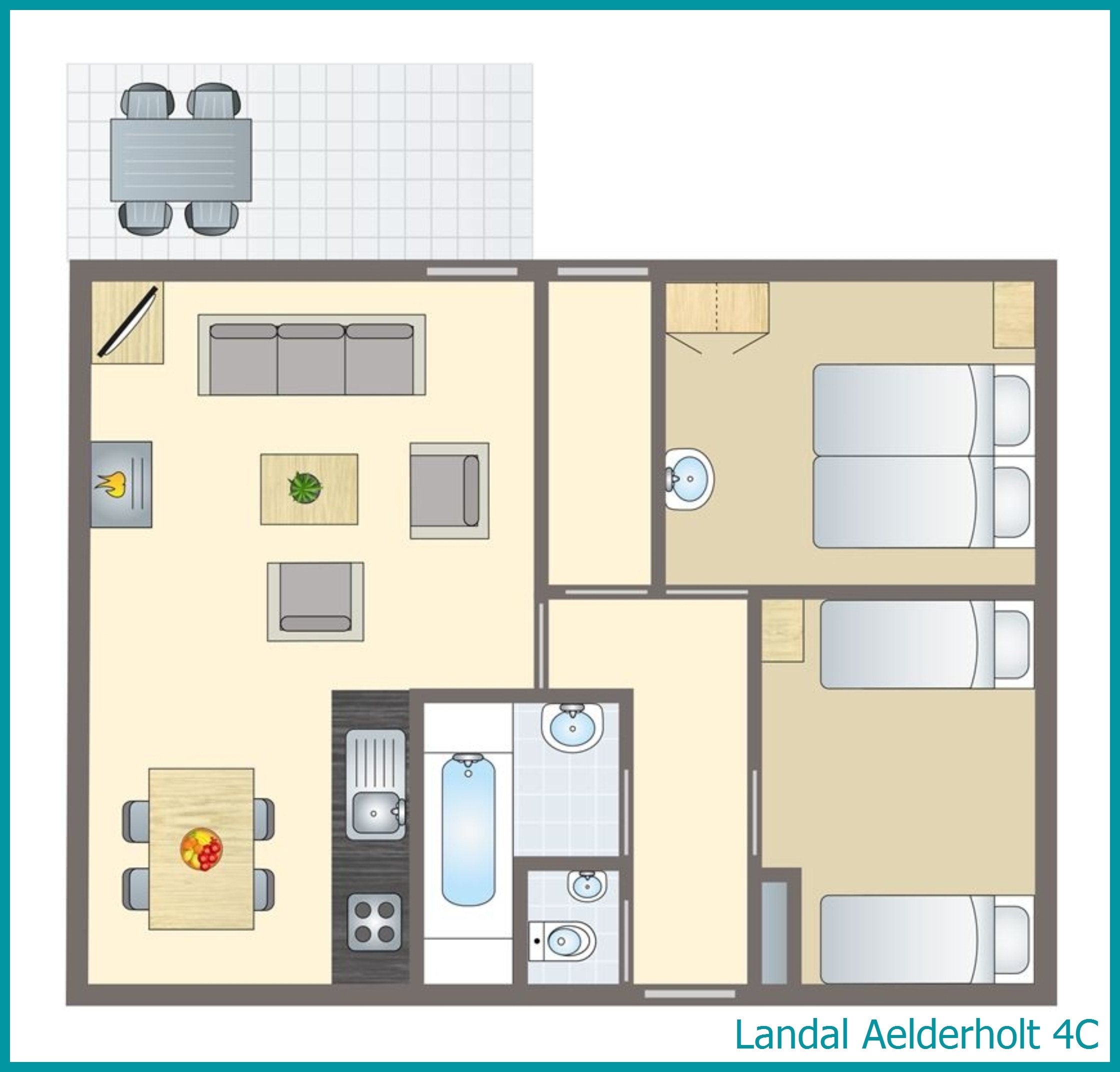 4-person bungalow 4C at Aelderholt
