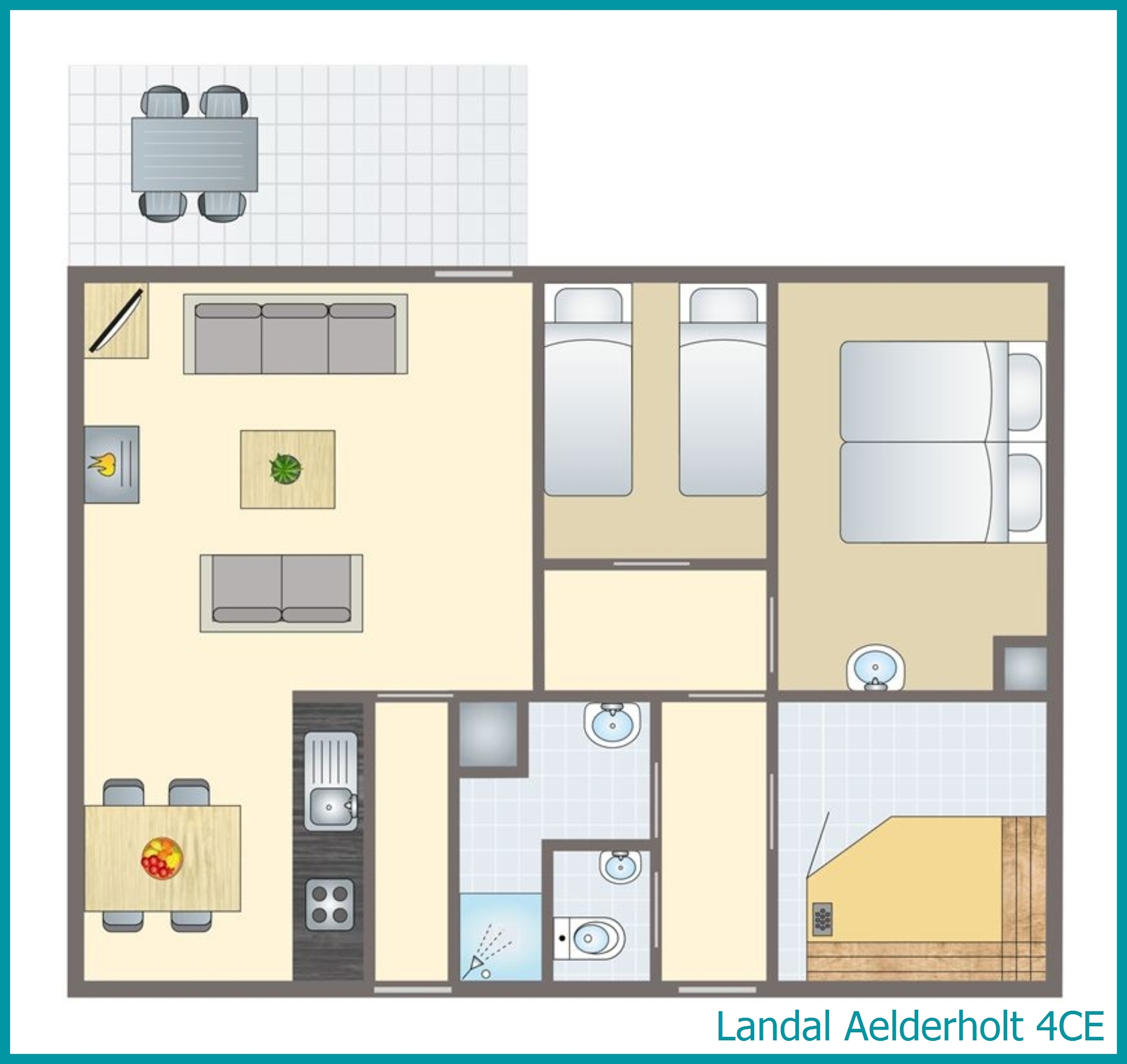 4-person bungalow 4CE at Aelderholt