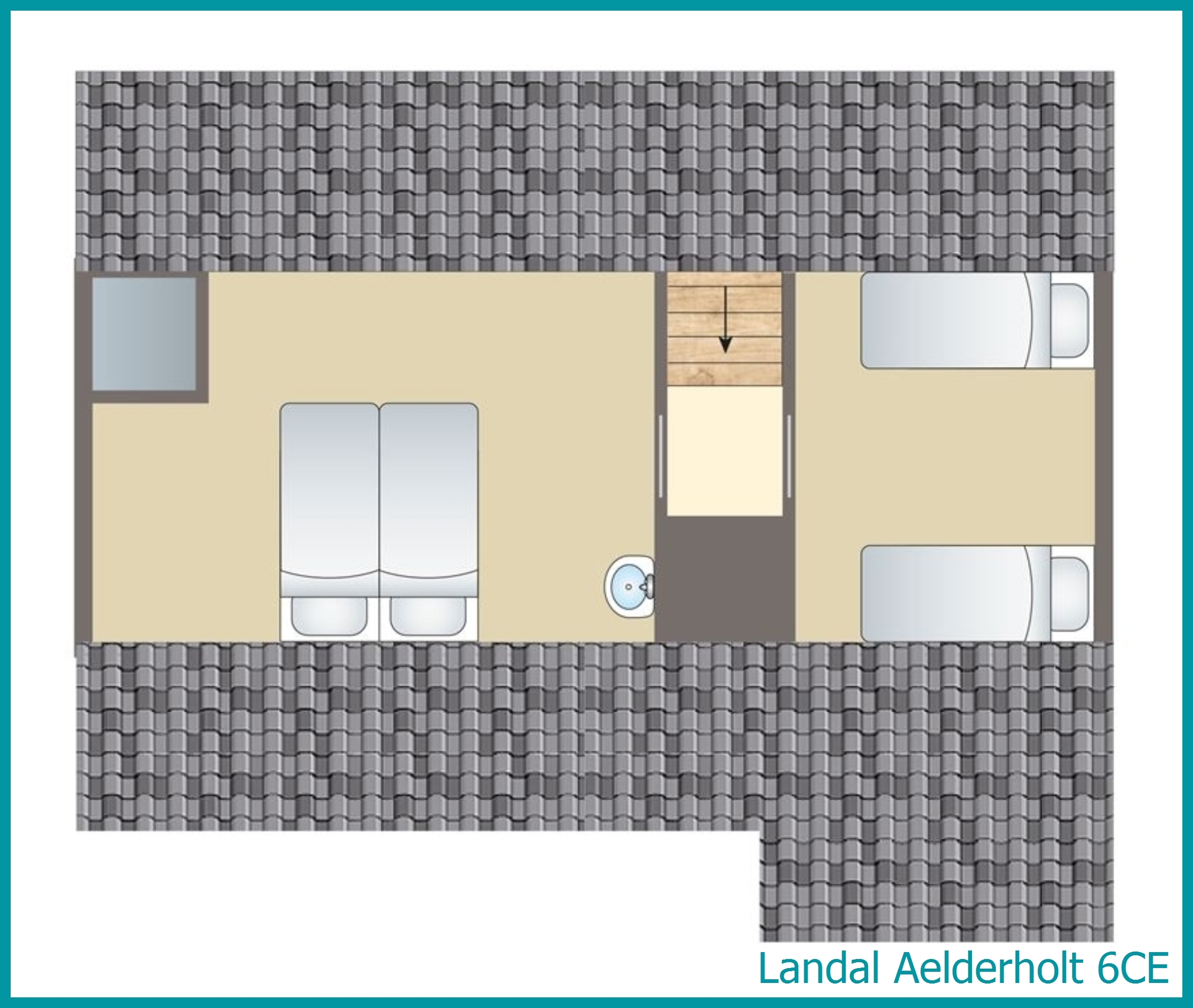 6-person bungalow 6CE at Aelderholt