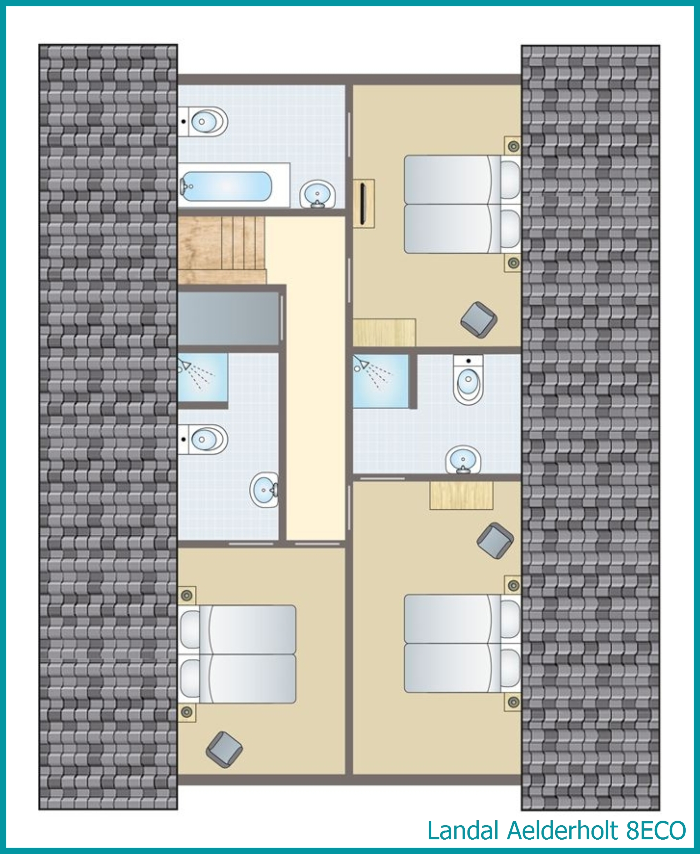 8-person bungalow 8ECO at Aelderholt