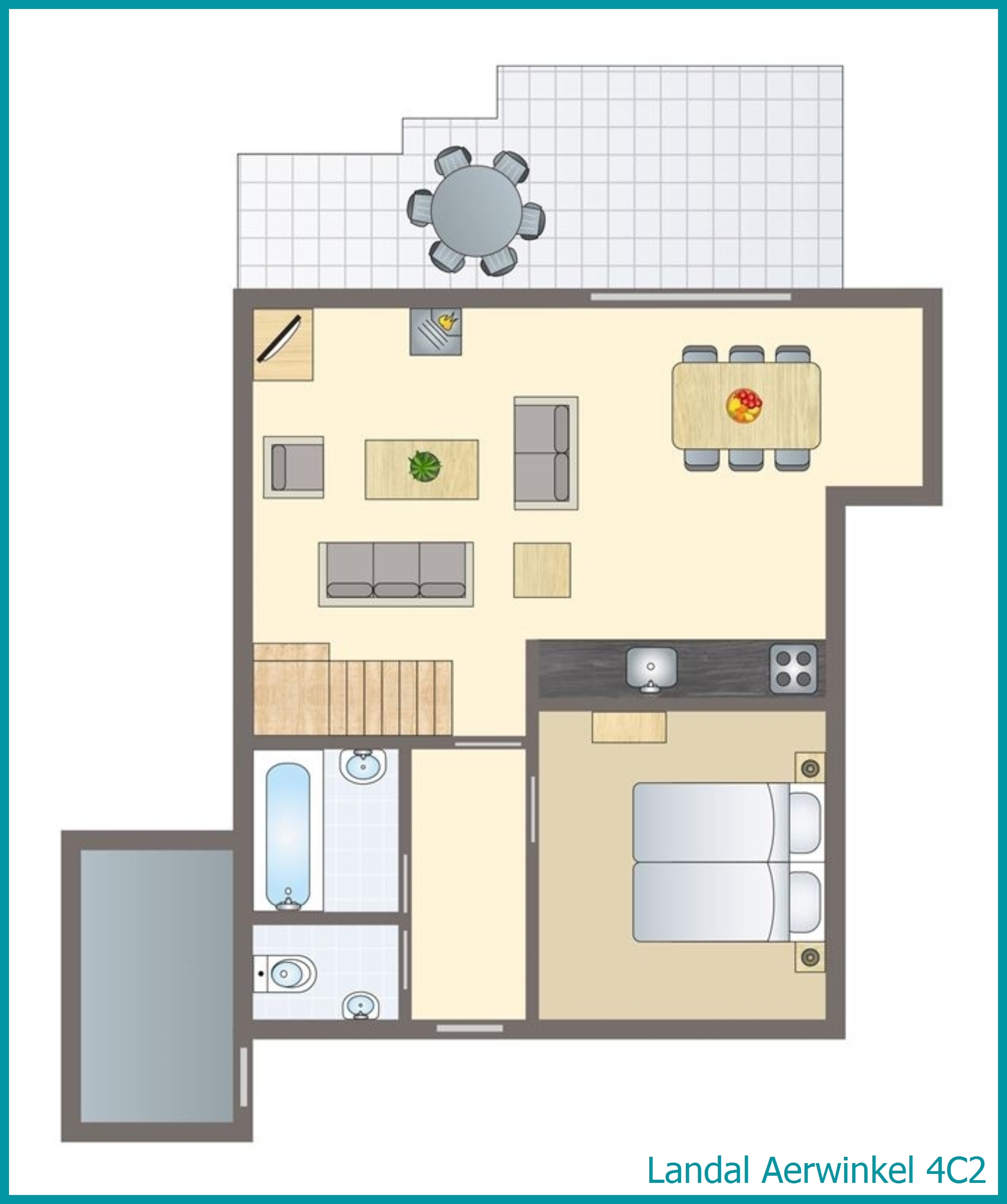 4-person bungalow 4C2 at Aerwinkel