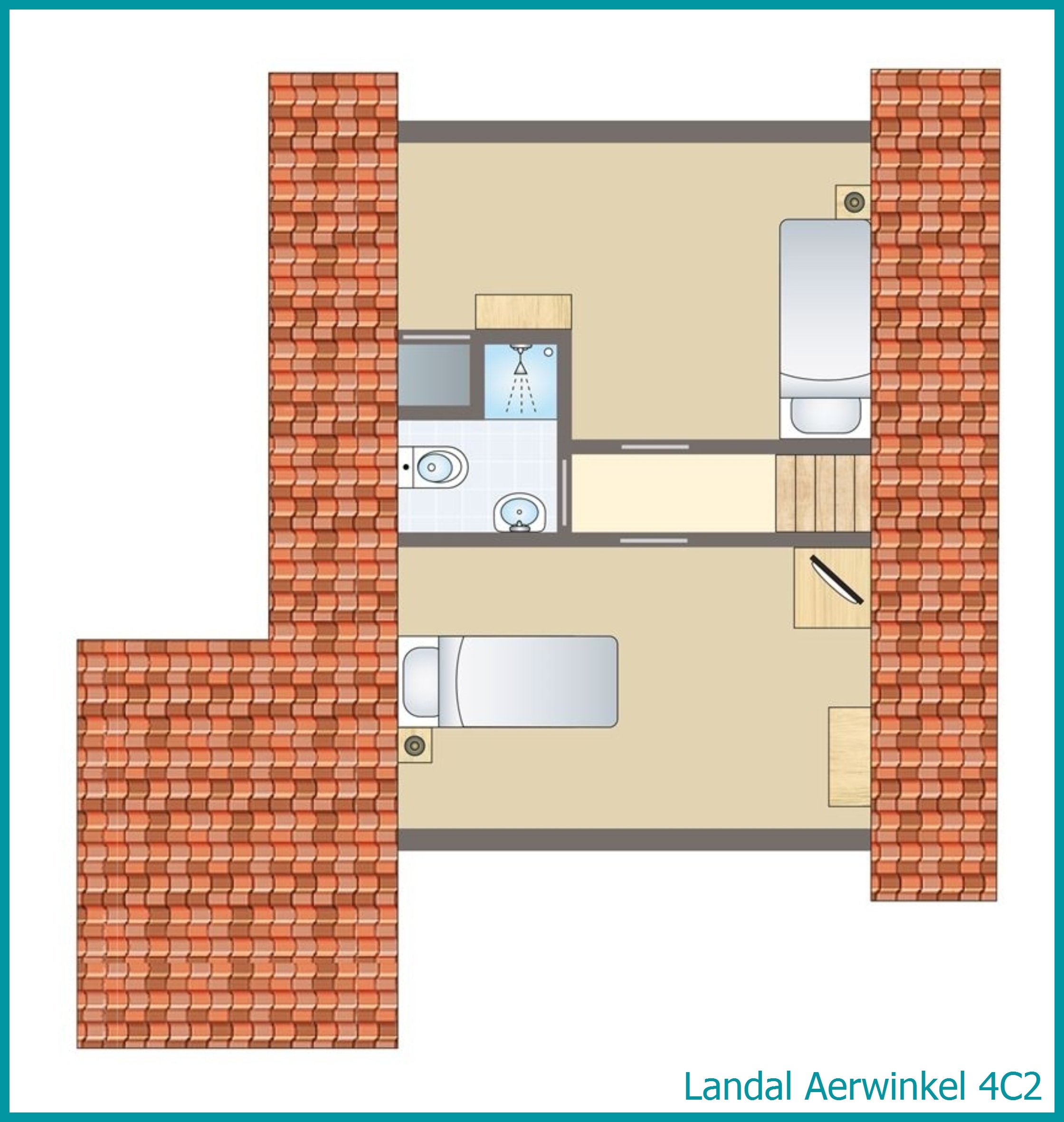 4-person bungalow 4C2 at Aerwinkel