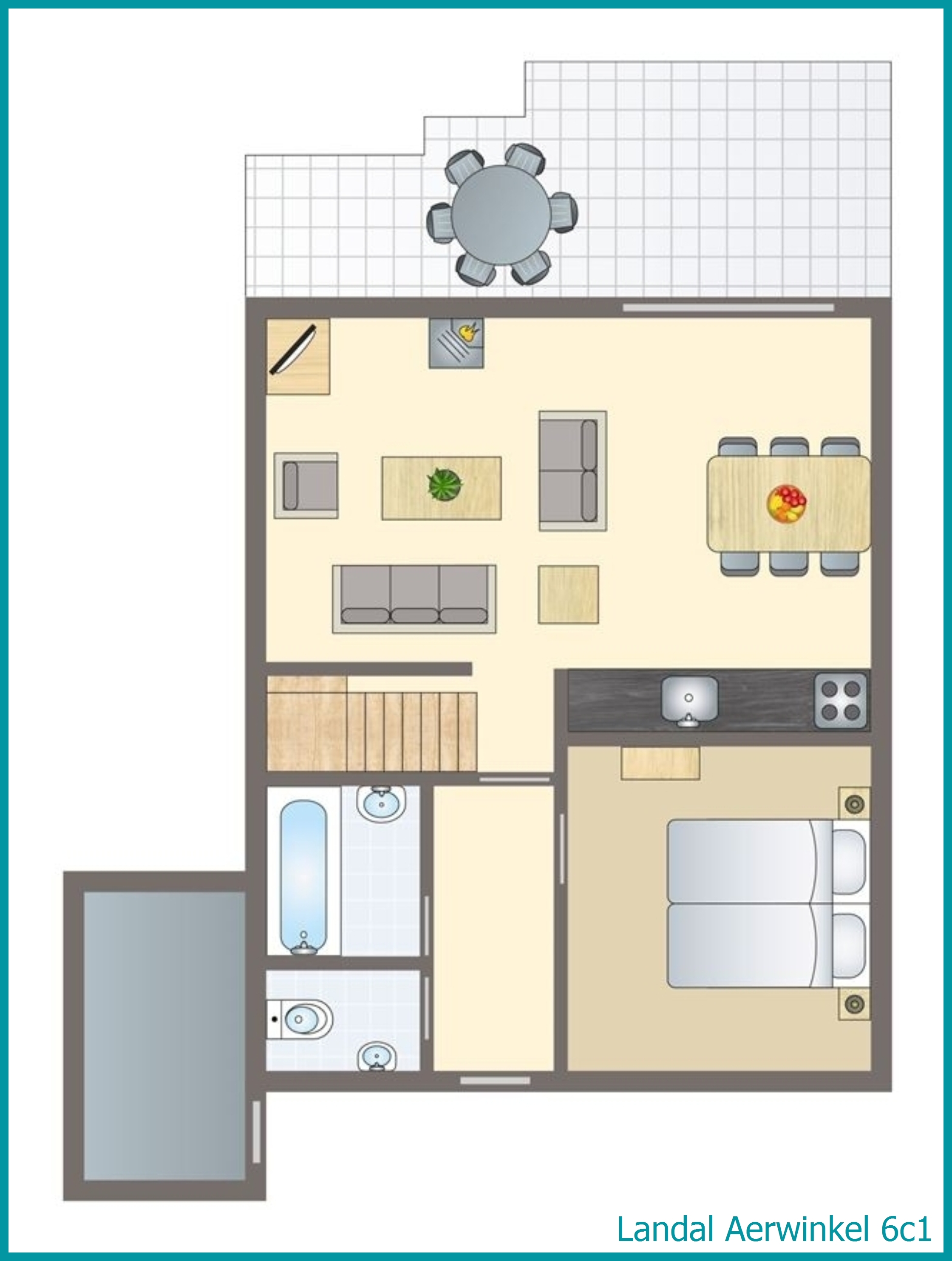 6-person bungalow 6c1 at Aerwinkel