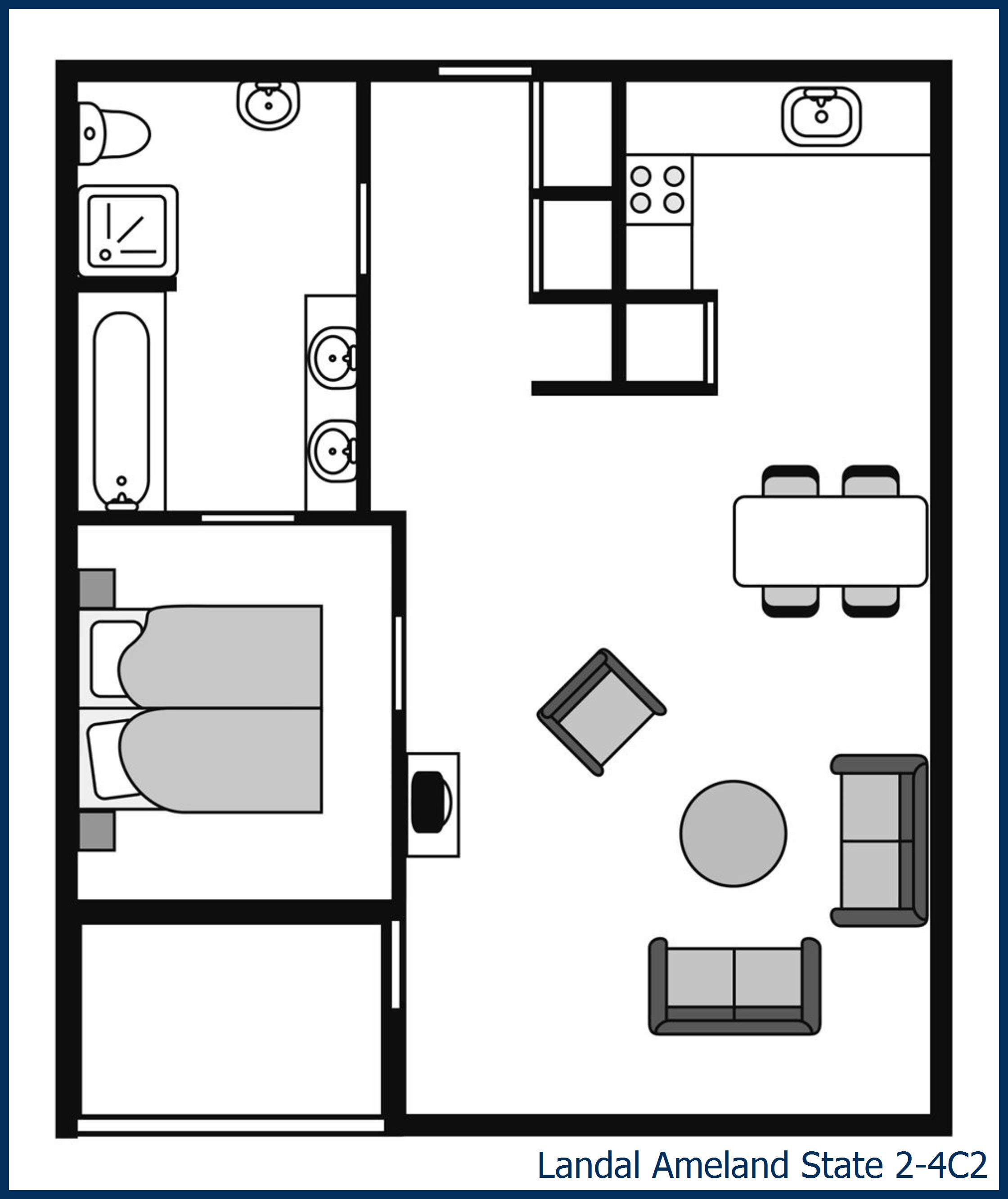 2-4-person apartment 2-4C2 at Ameland State