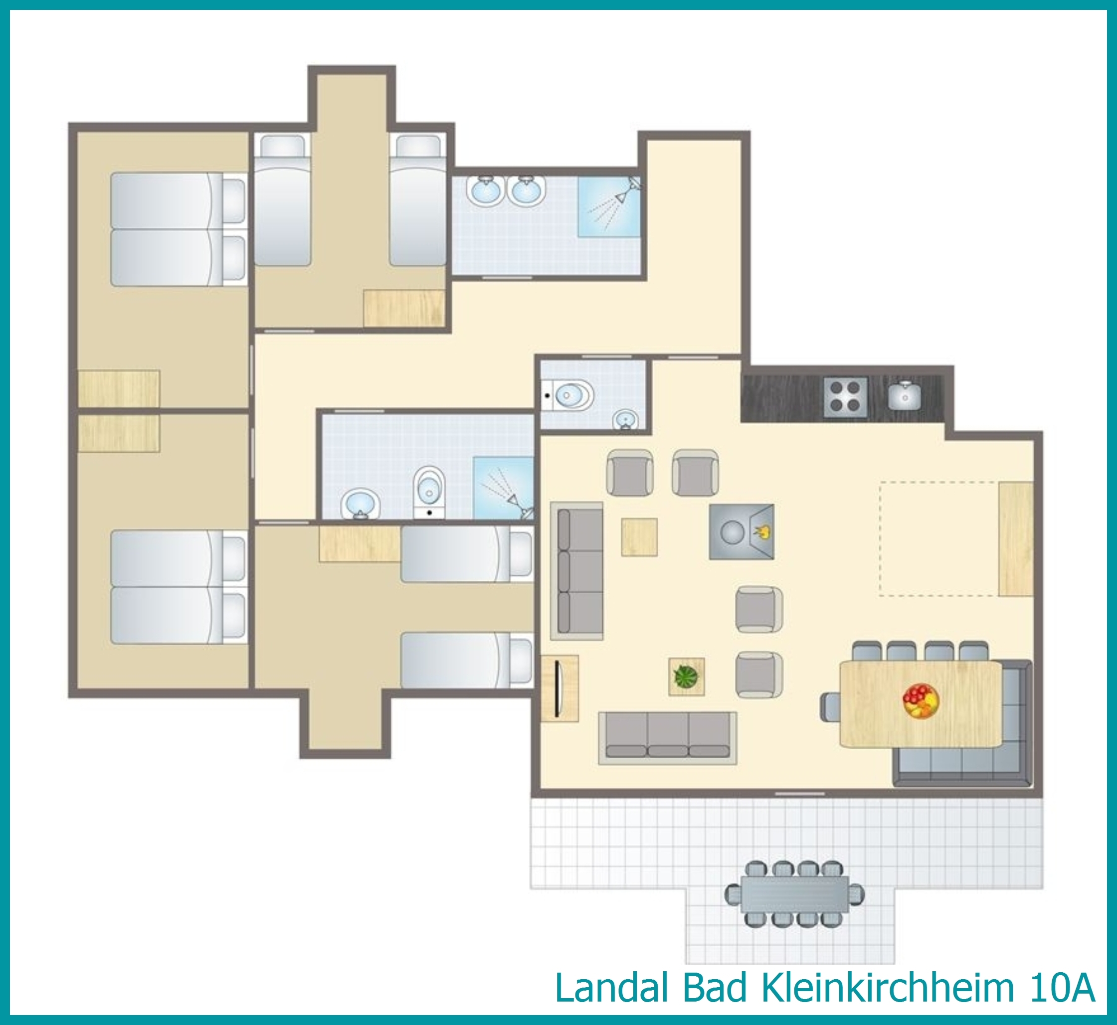 10-person apartment 10A at Bad Kleinkirchheim