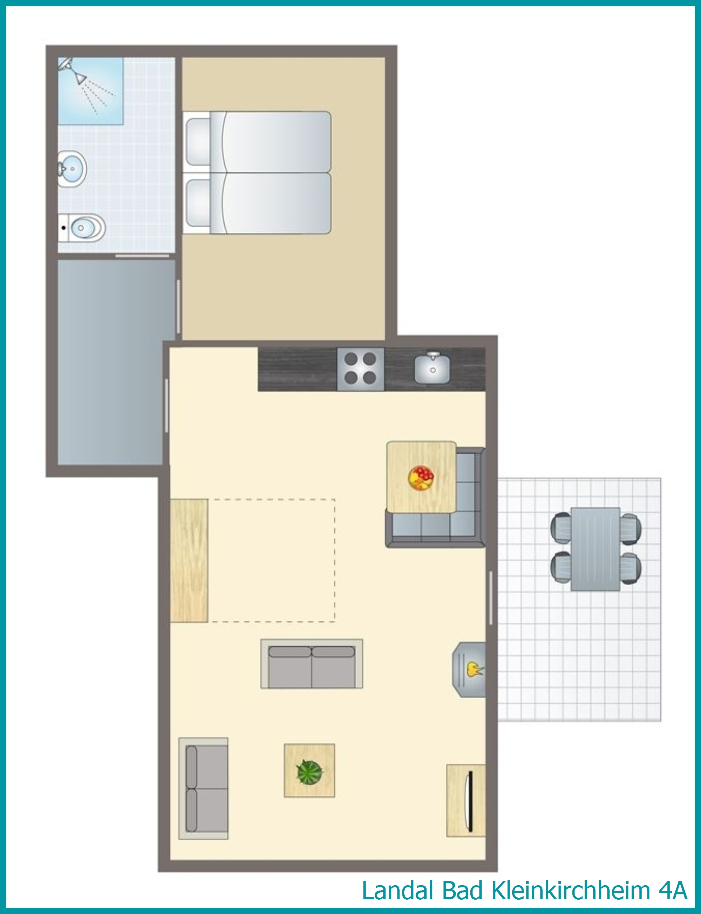 4-person apartment 4A at Bad Kleinkirchheim