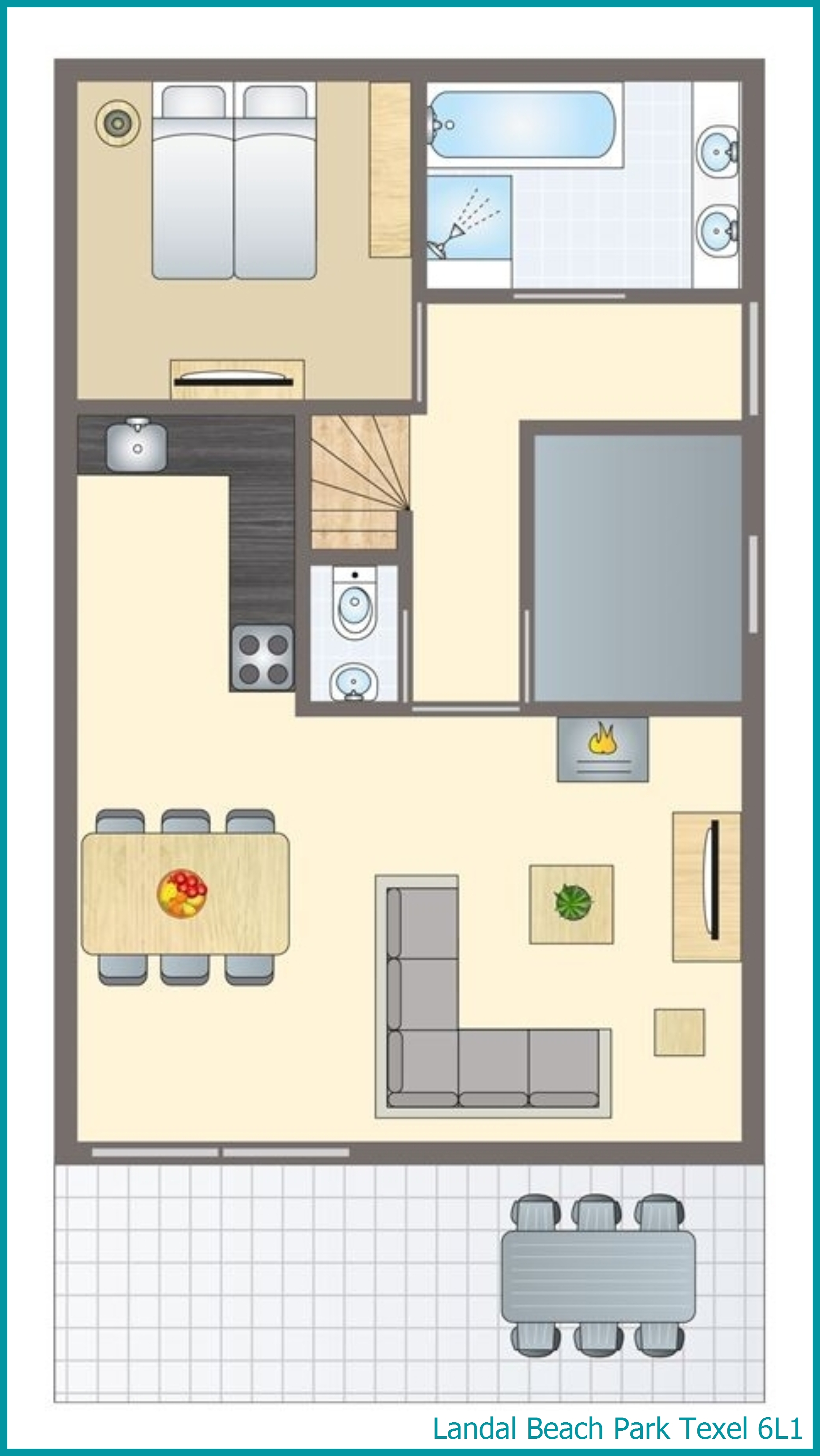 6-person villa 6L1 at Beach Park Texel