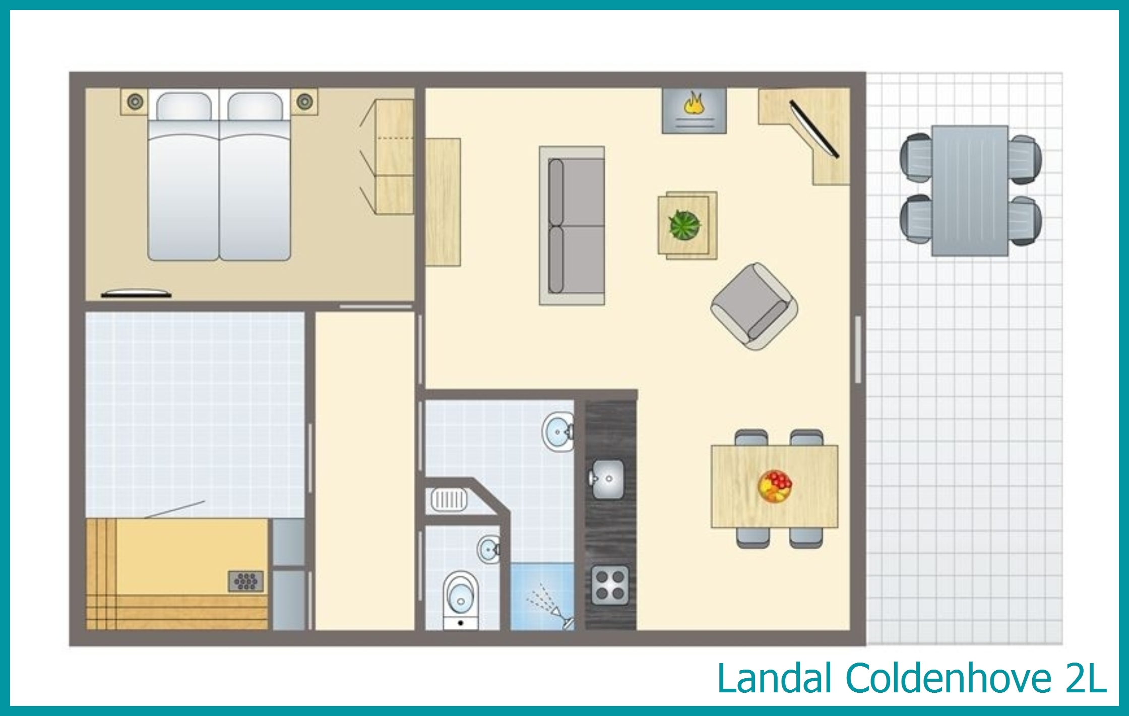 2-person bungalow 2L at Coldenhove