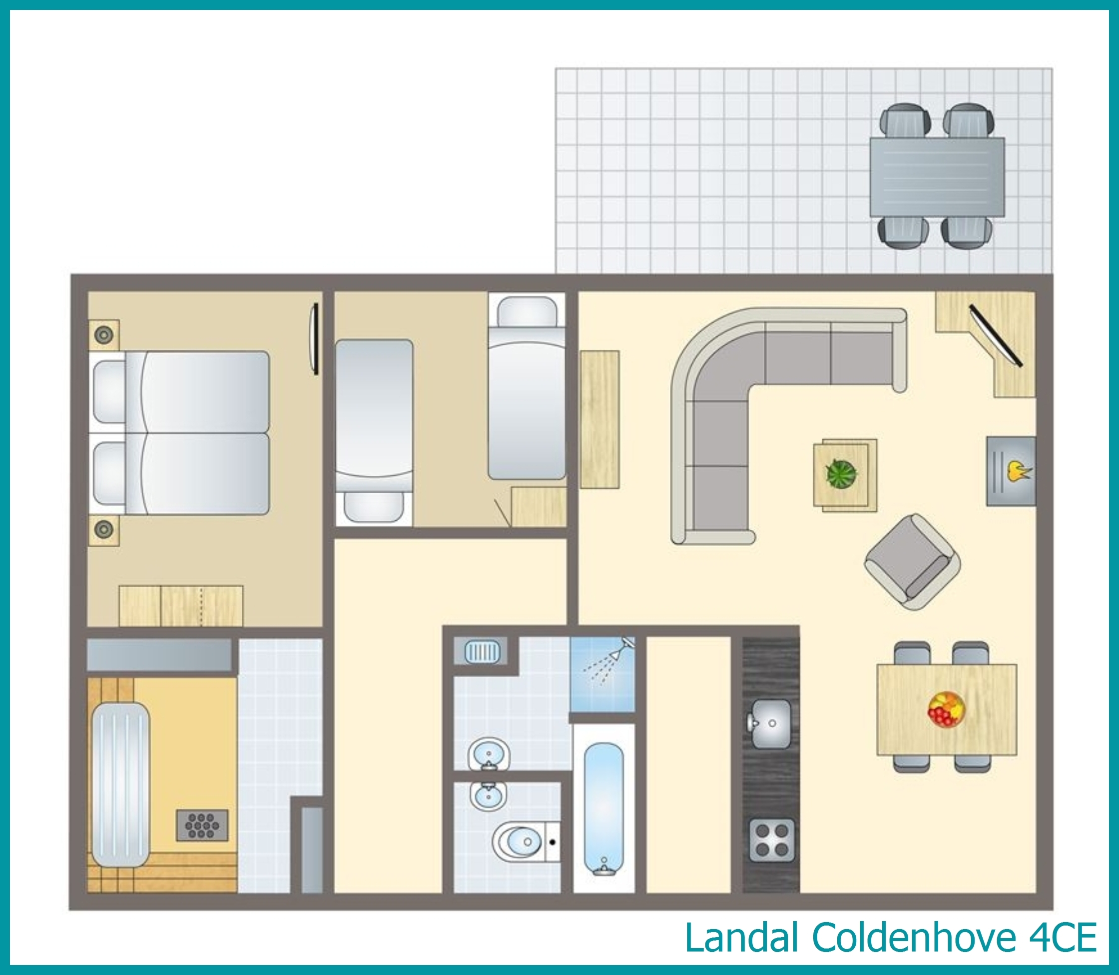 4-person bungalow 4CE at Coldenhove
