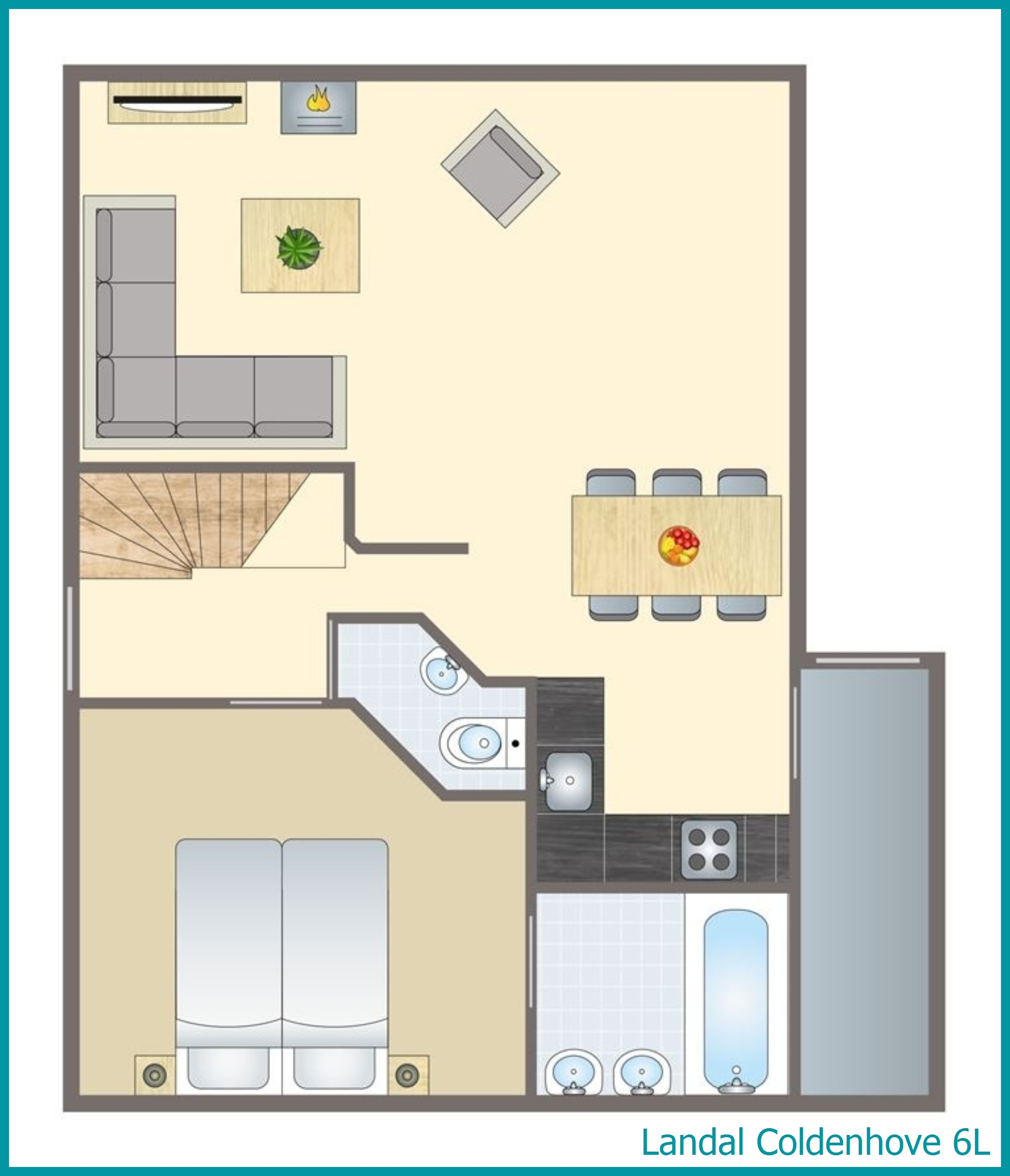 6-person bungalow 6L at Coldenhove