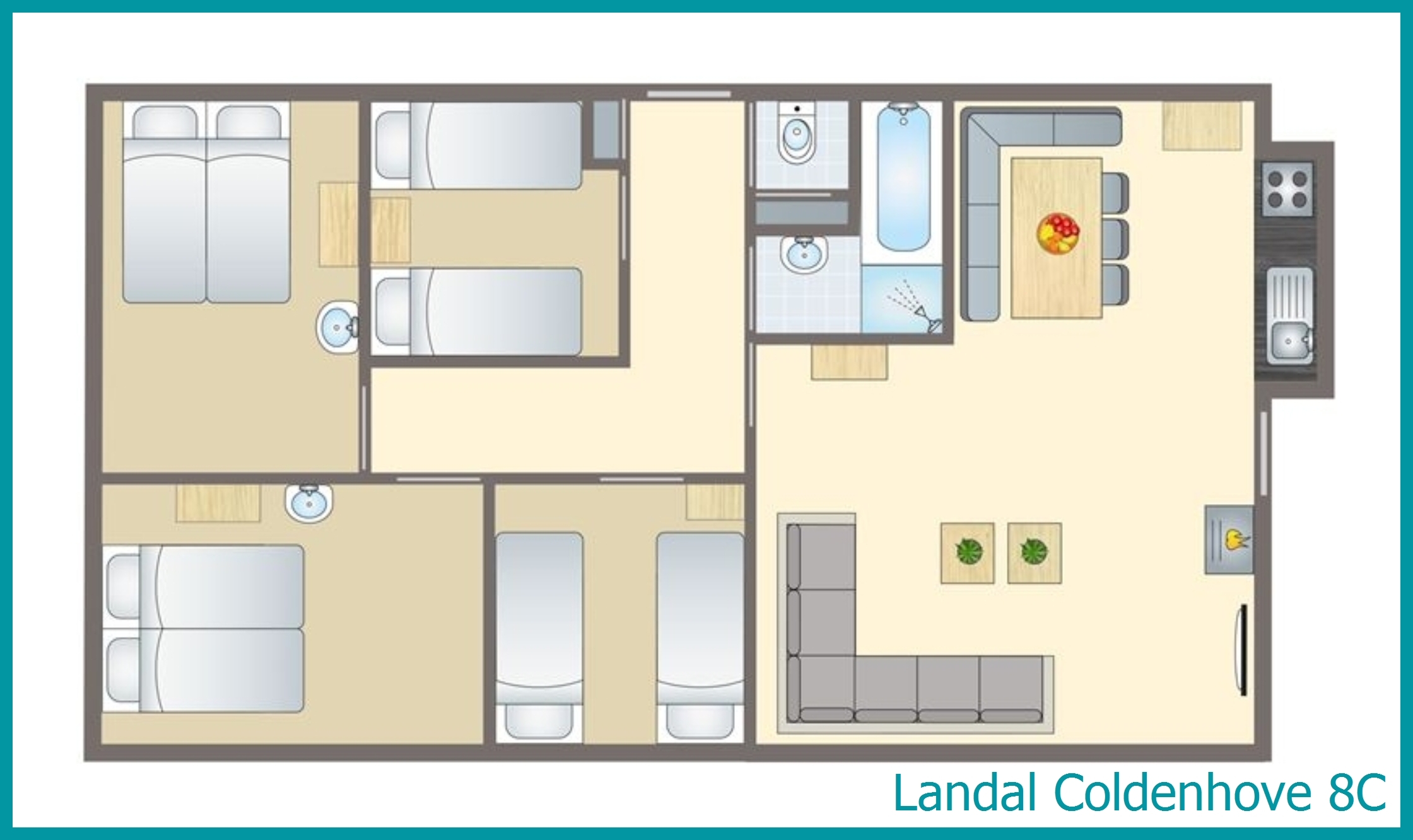 8-person bungalow 8C at Coldenhove