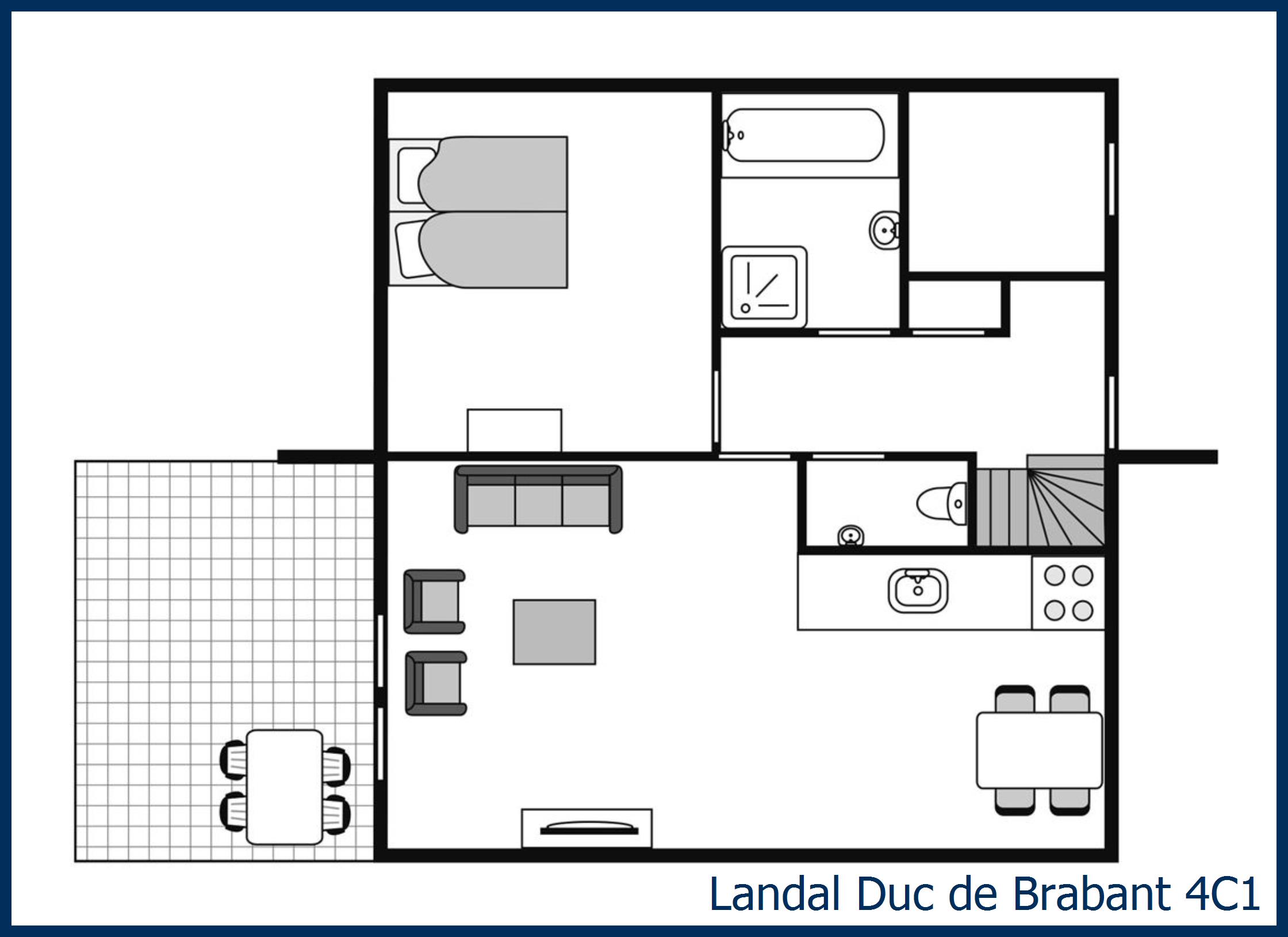 Bungalow 4C1 at Duc de Brabant