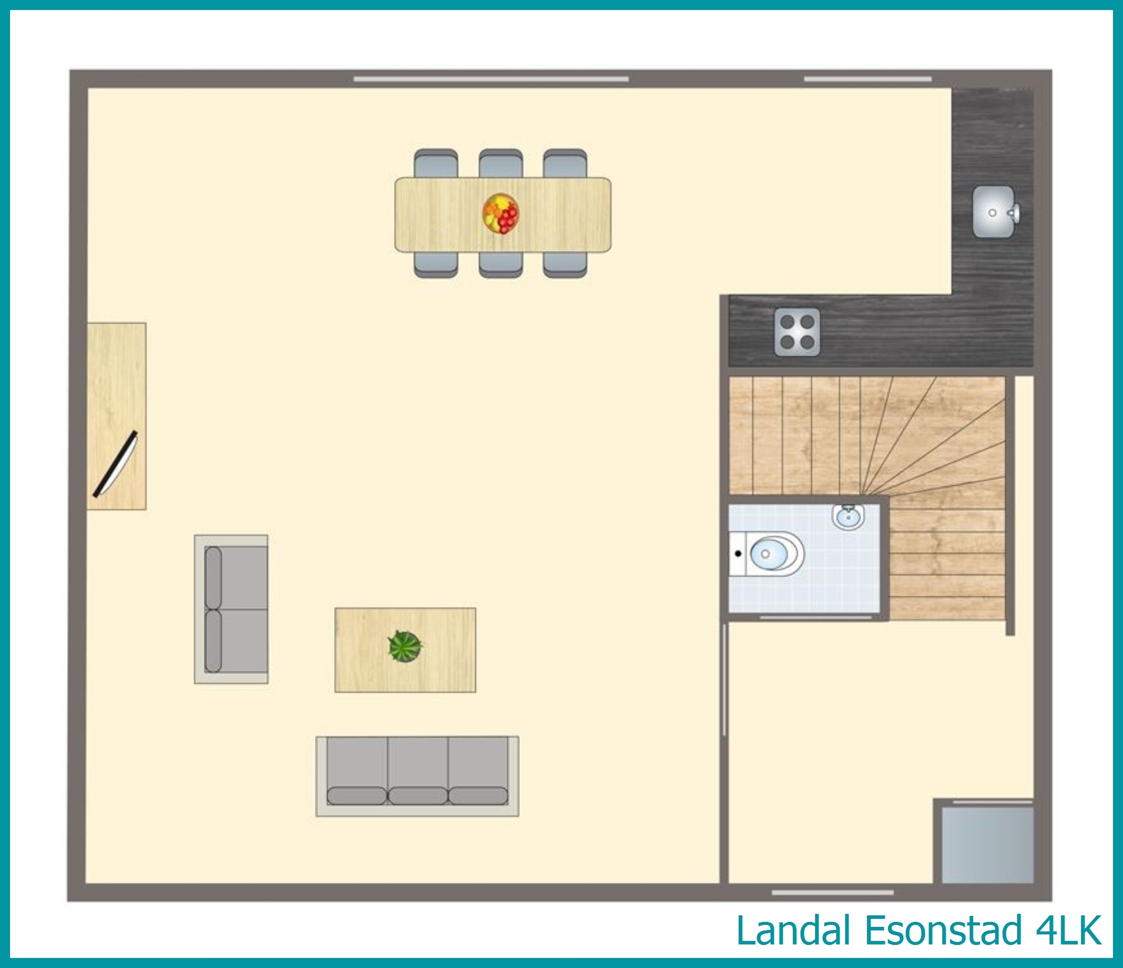 4-person children's bungalow 4LK at Esonstad
