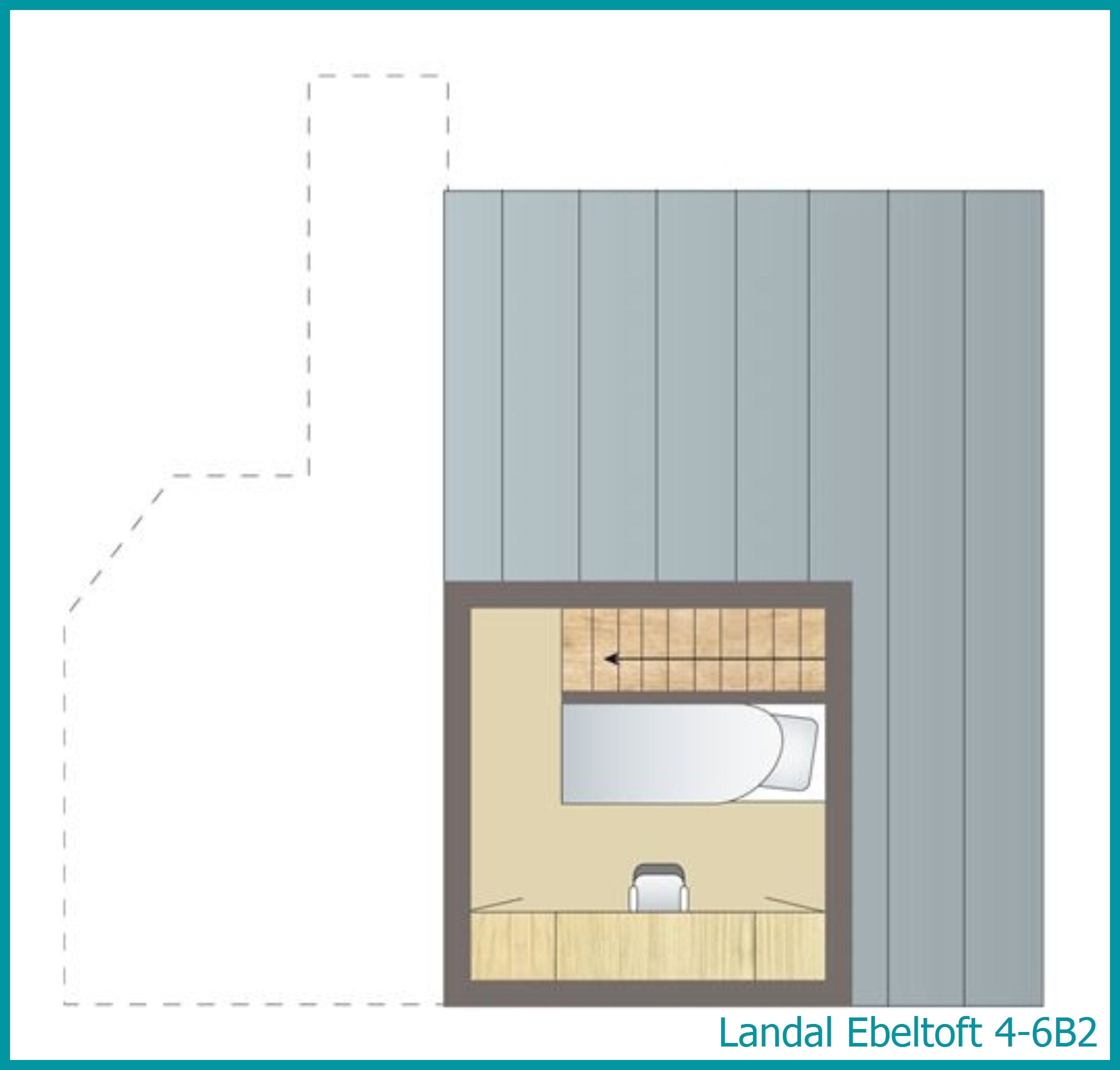 4-6-person bungalow 4-6B2 at Ebeltoft