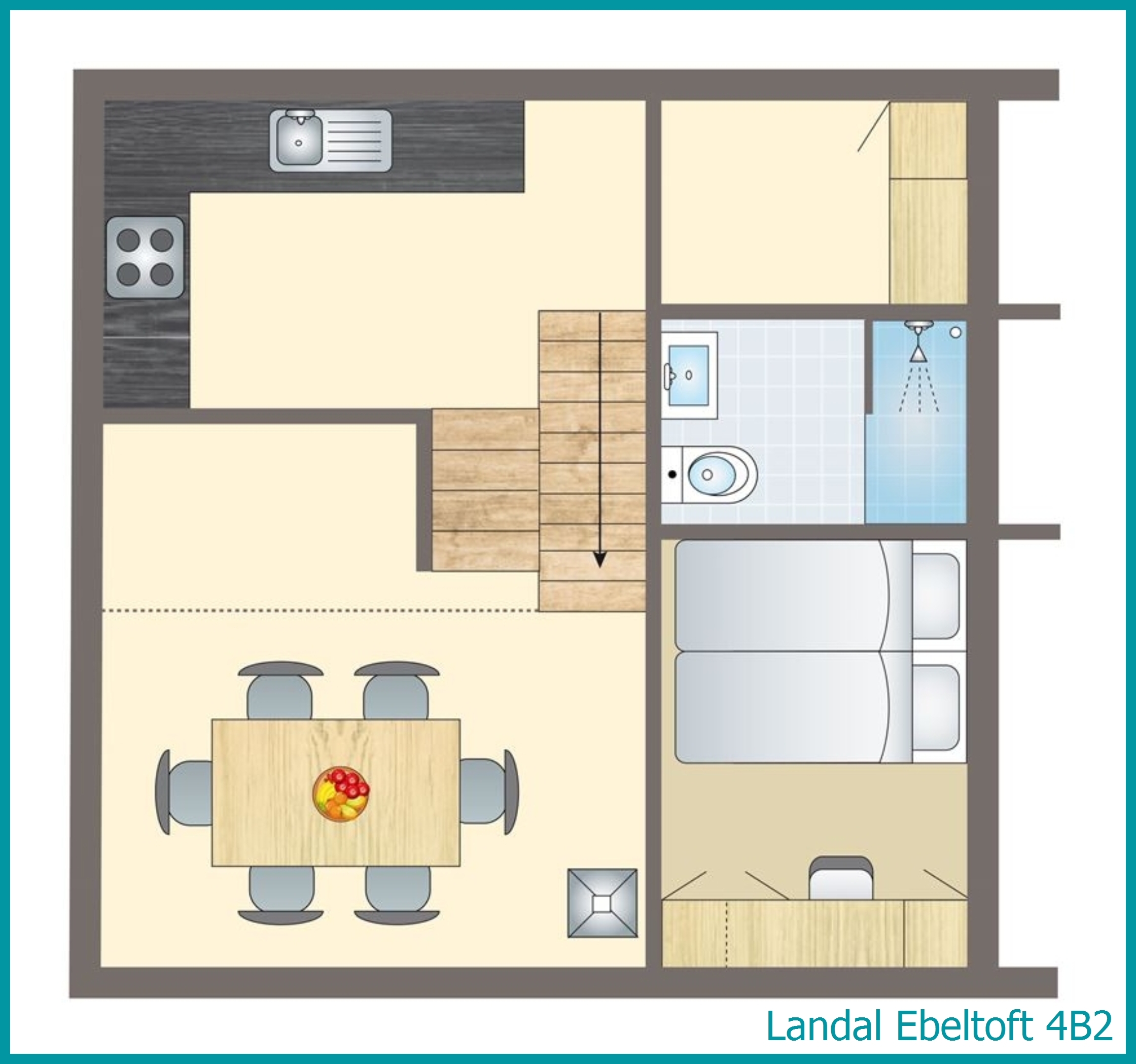 4-person bungalow 4B2 at Ebeltoft