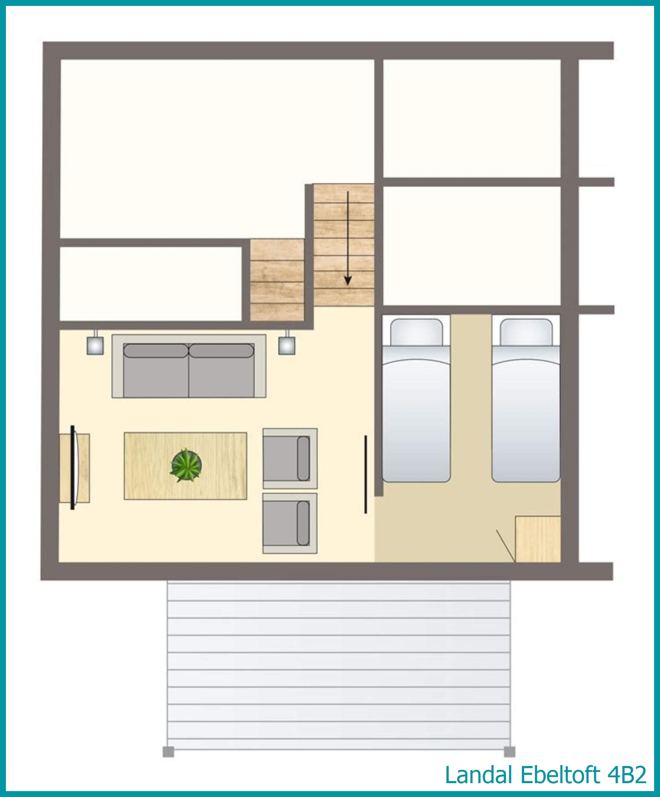 4-person bungalow 4B2 at Ebeltoft