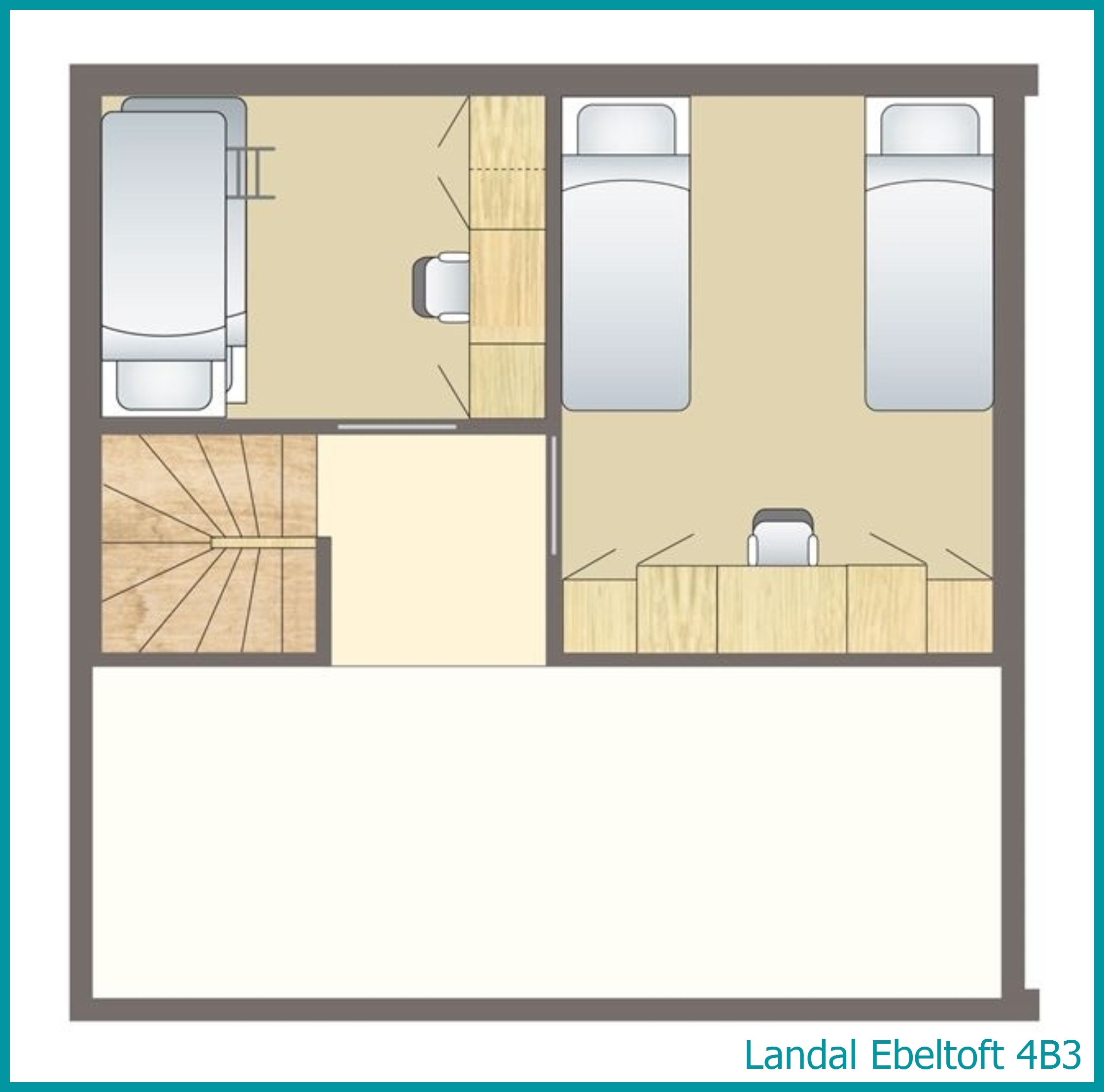 4-person bungalow 4B3 at Ebeltoft