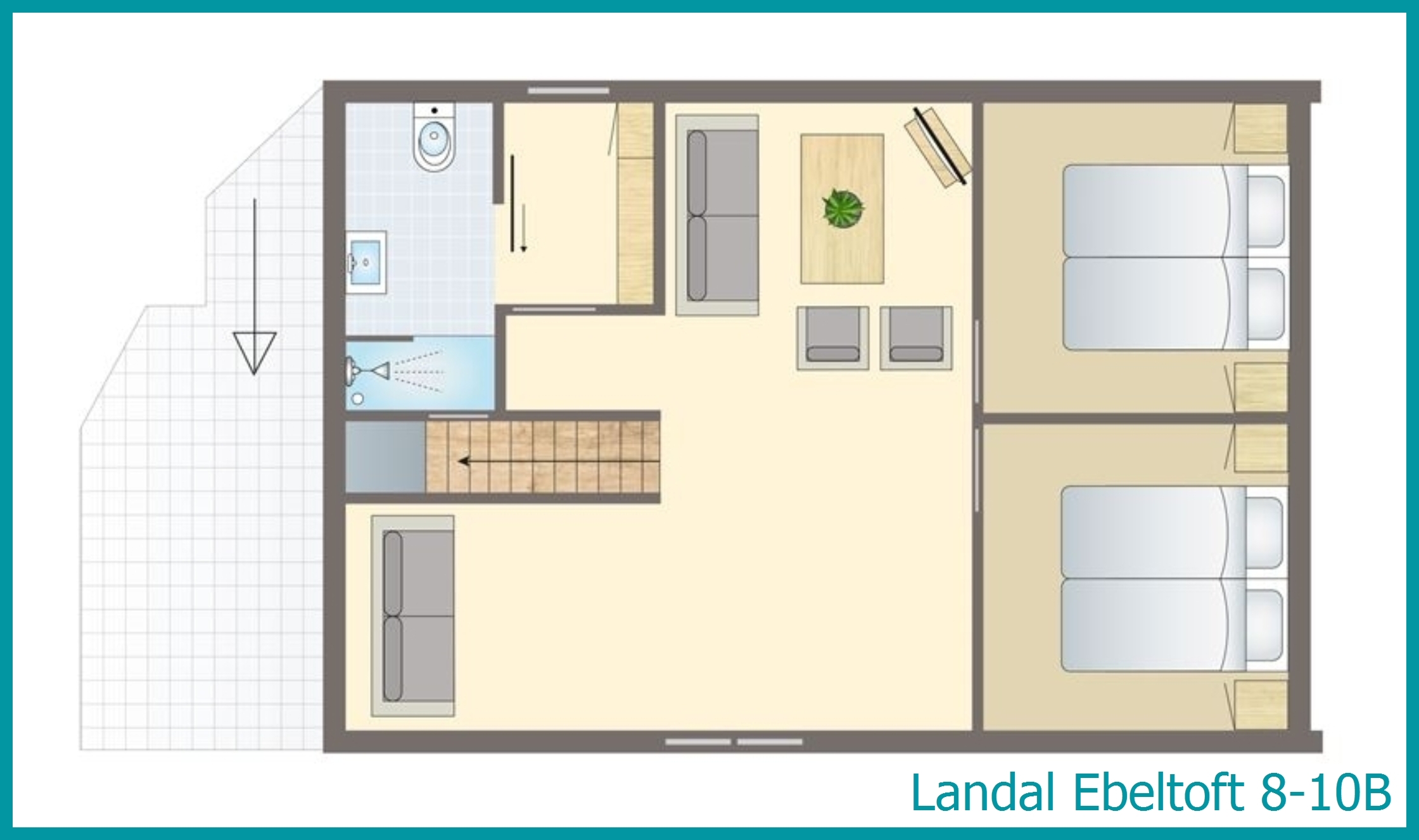 8-10-person bungalow 8-10B at Ebeltoft
