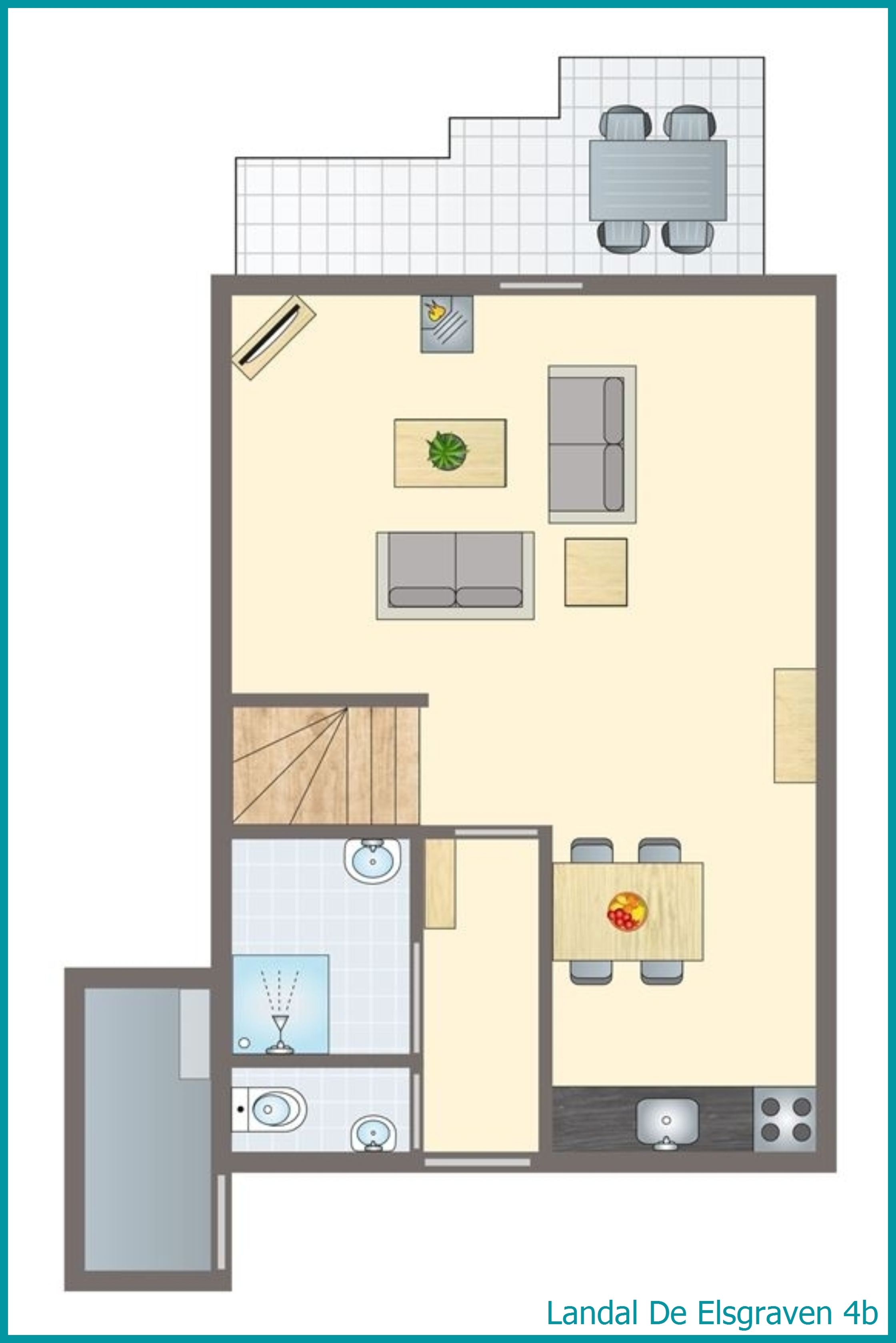 4-person bungalow 4b at De Elsgraven
