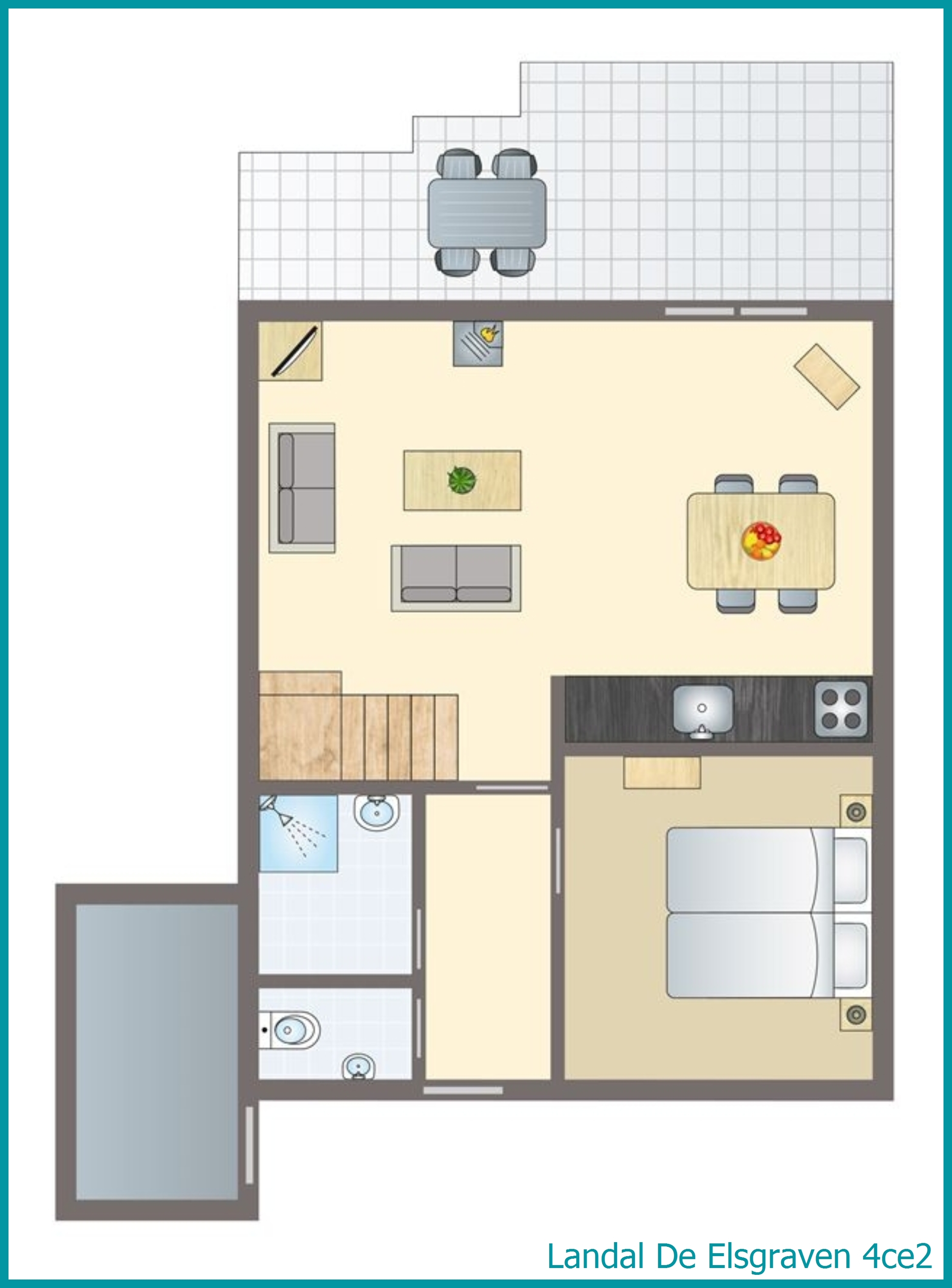 4-person bungalow 4ce2 at De Elsgraven