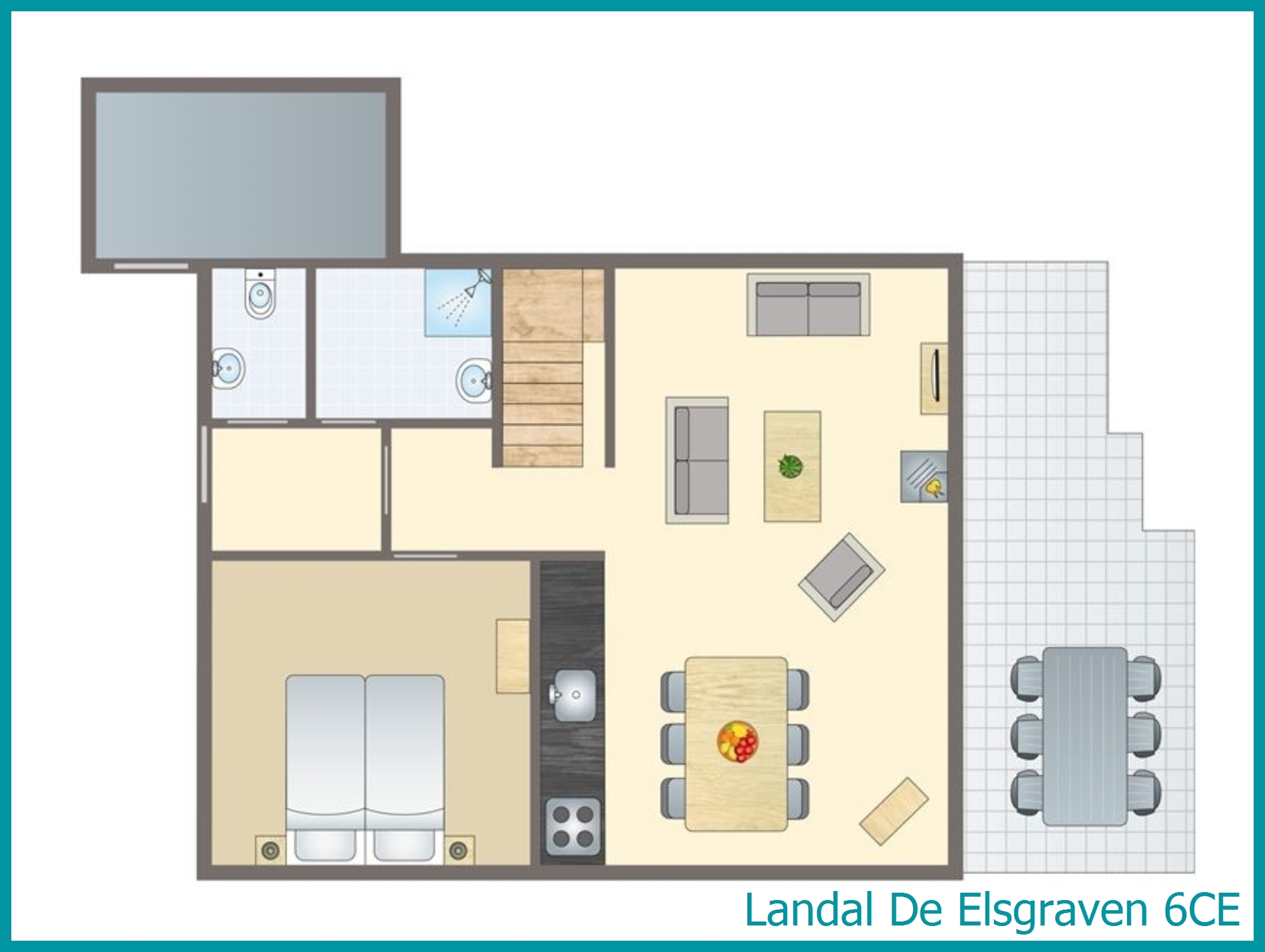 6-person bungalow 6CE at De Elsgraven