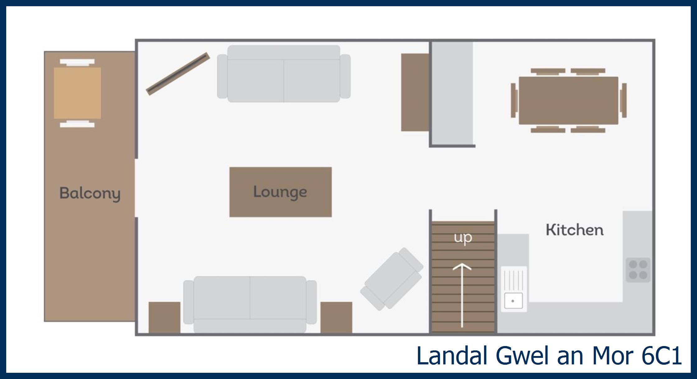 Chalet - Tregea Lodge 6c1 at Gwel an Mor