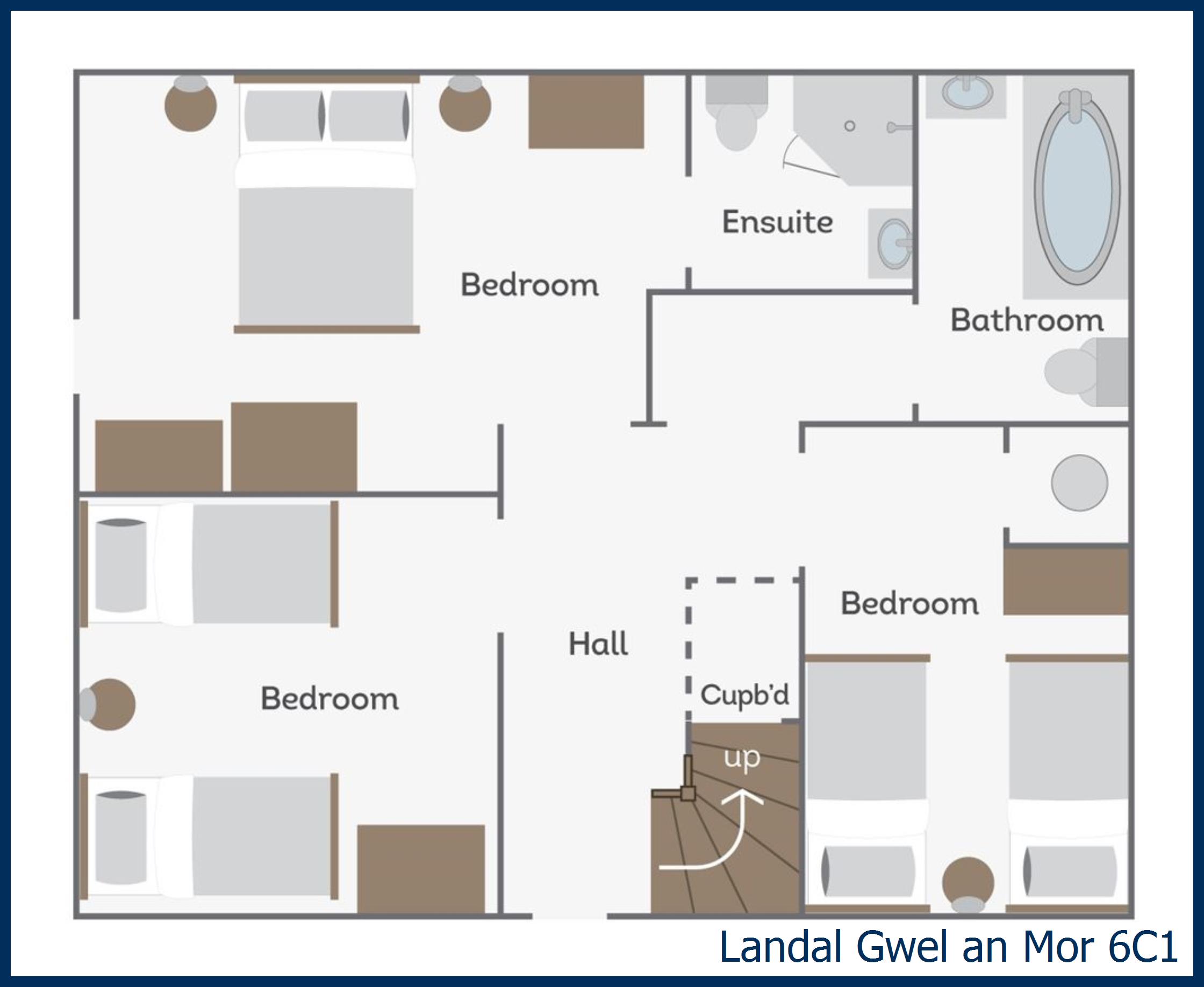 Chalet - Tregea Lodge 6c1 at Gwel an Mor