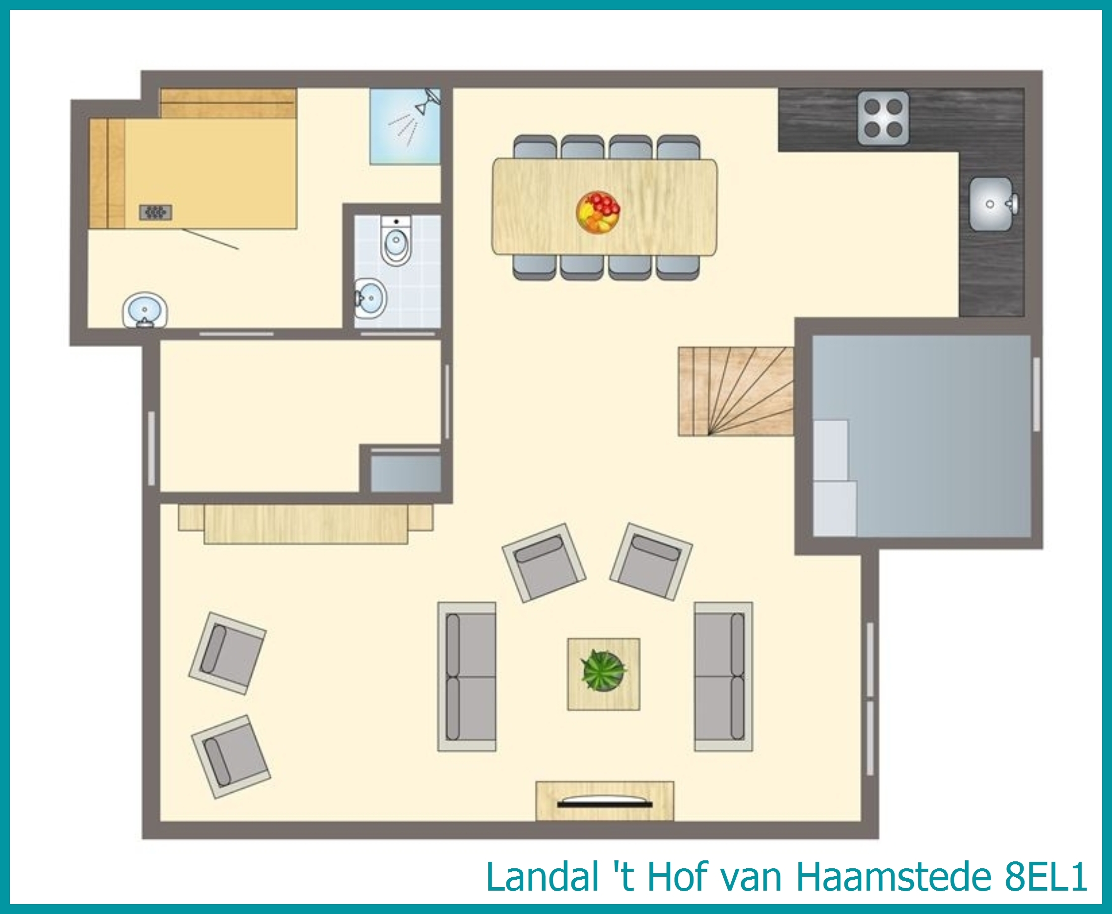 8-person bungalow 8EL1 at 't Hof van Haamstede