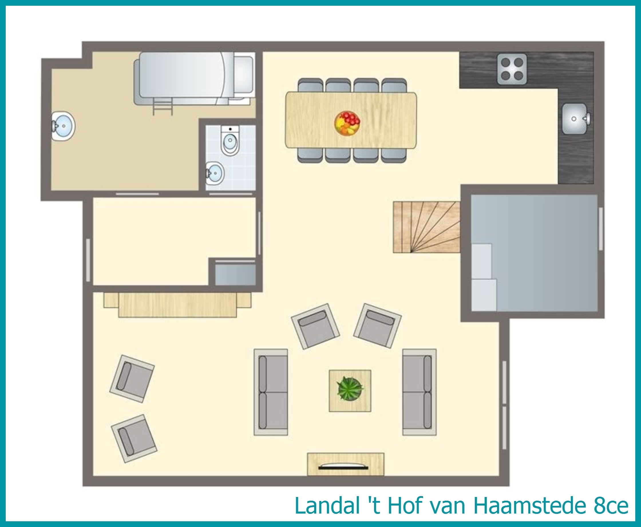 8-person bungalow 8ce at 't Hof van Haamstede
