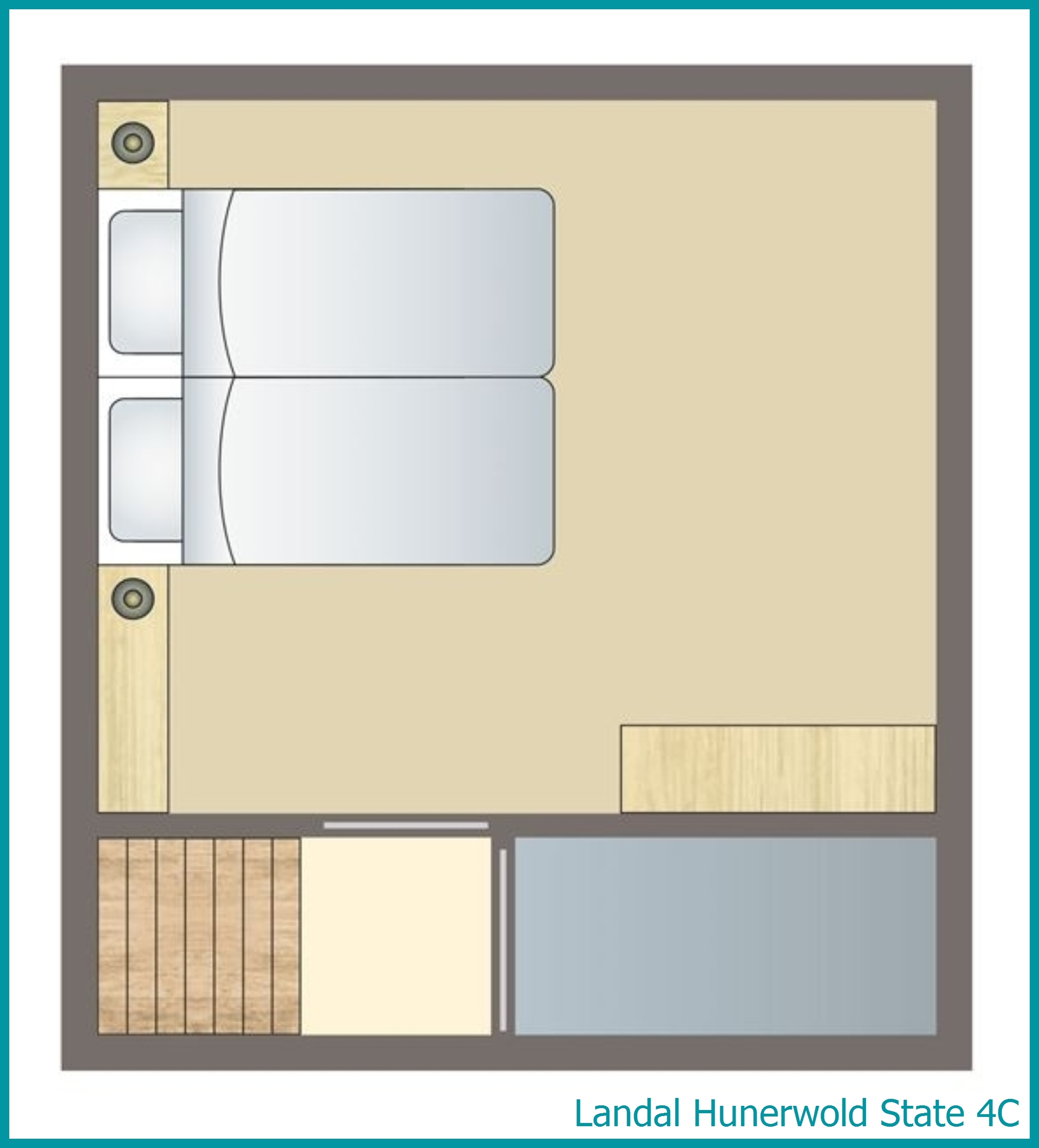4-person bungalow 4C at Hunerwold State