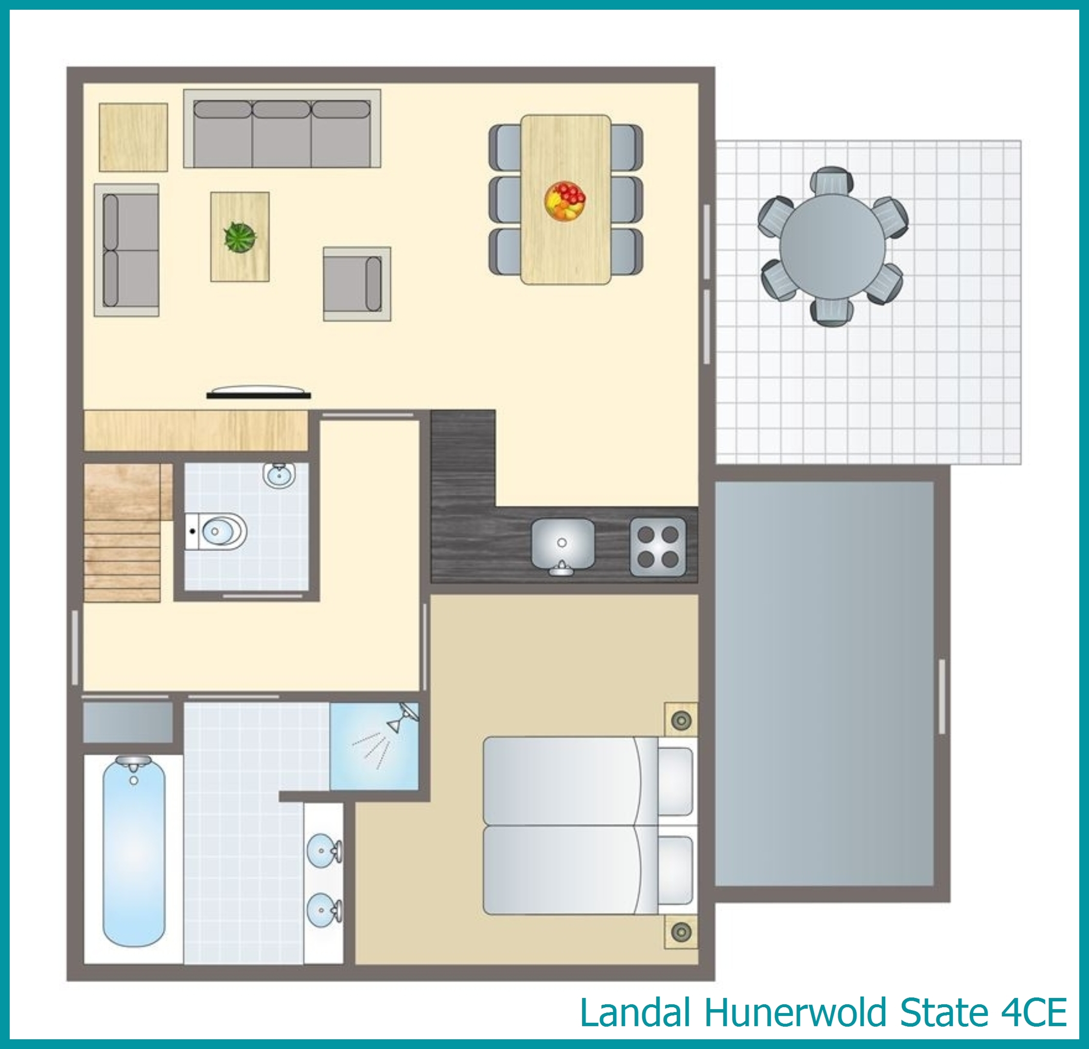 4-person bungalow 4CE at Hunerwold State