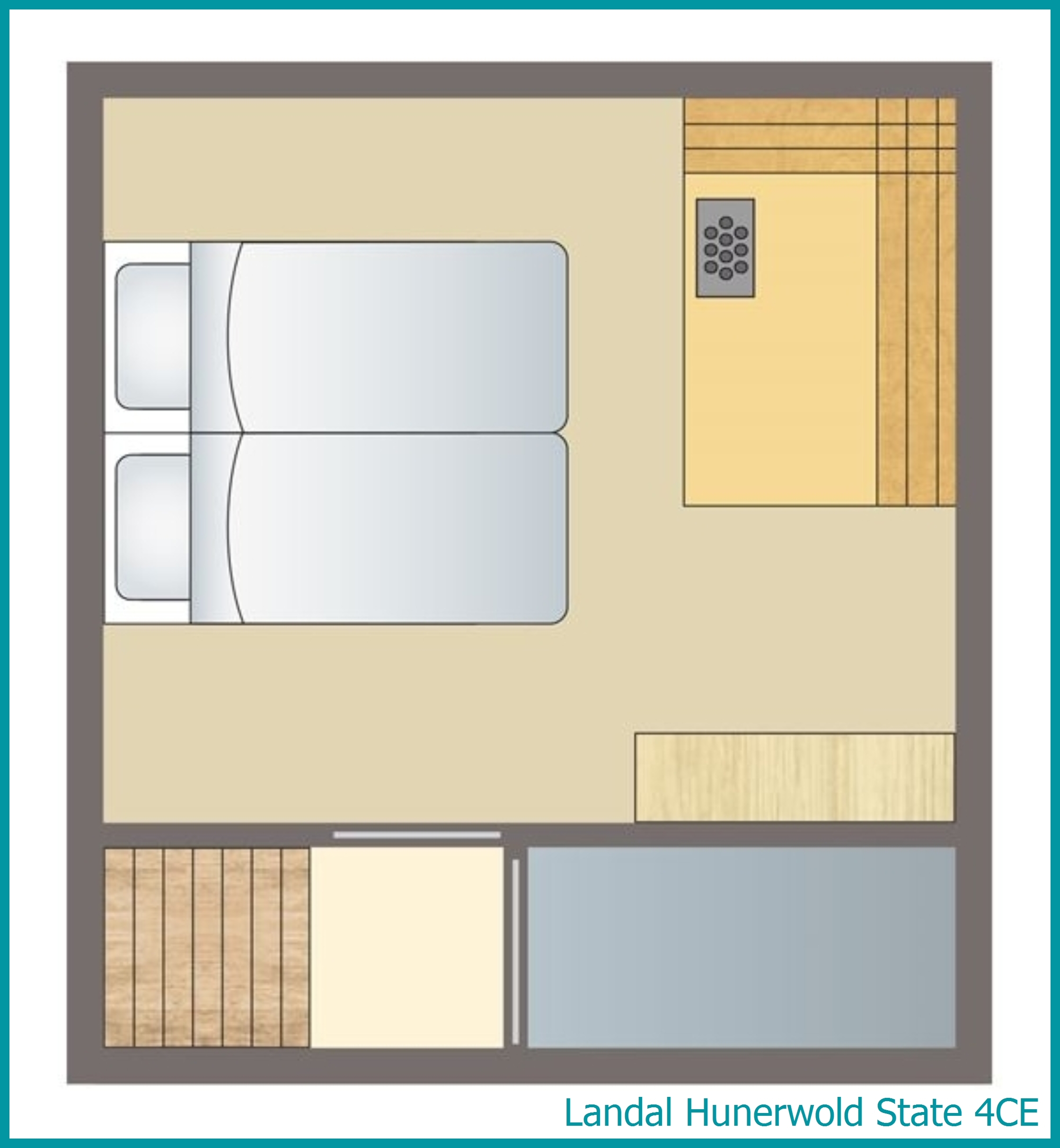 4-person bungalow 4CE at Hunerwold State
