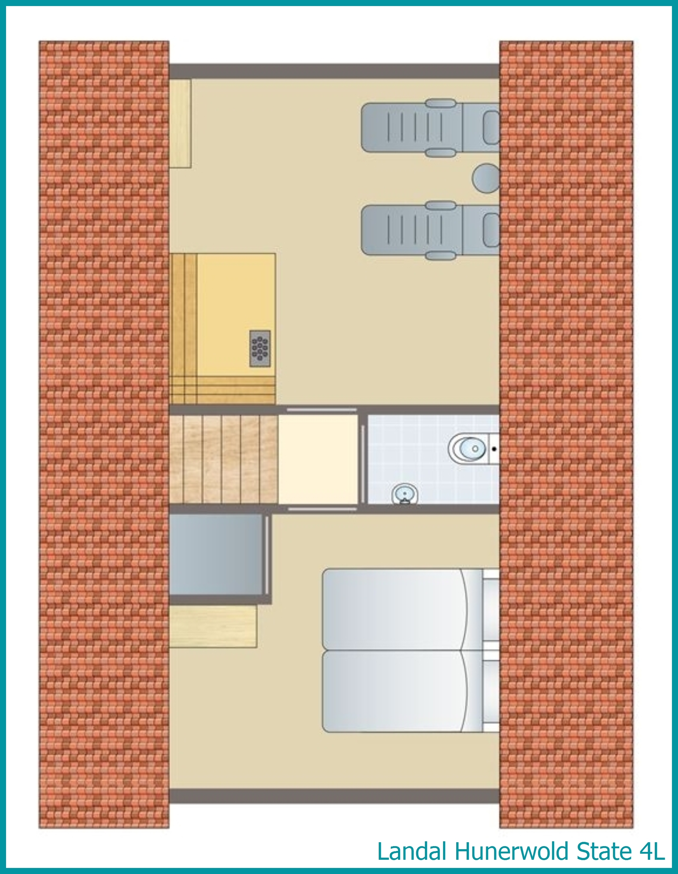 4-person bungalow 4L at Hunerwold State