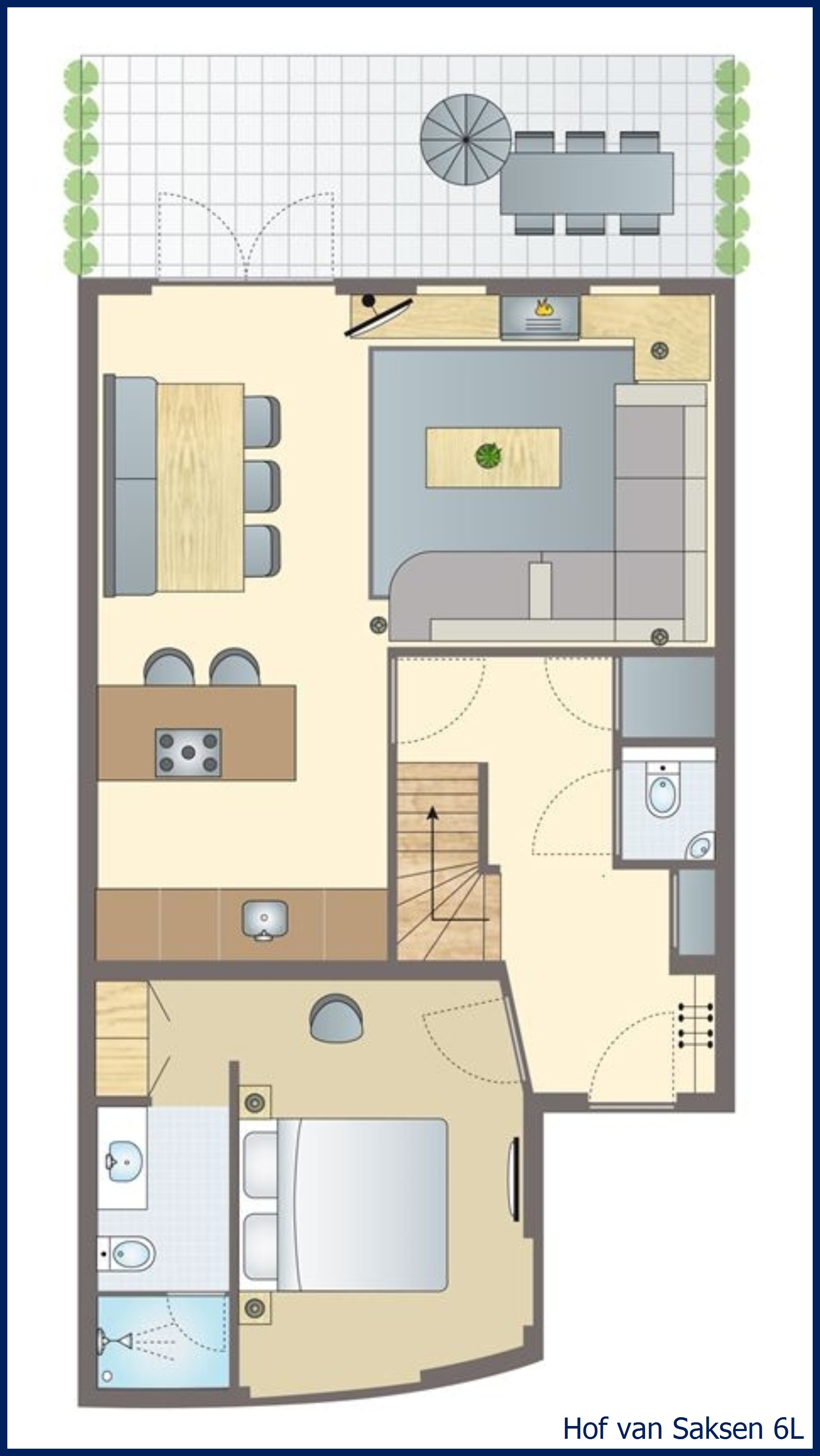 6-person farmhouse 6L at Hof van Saksen
