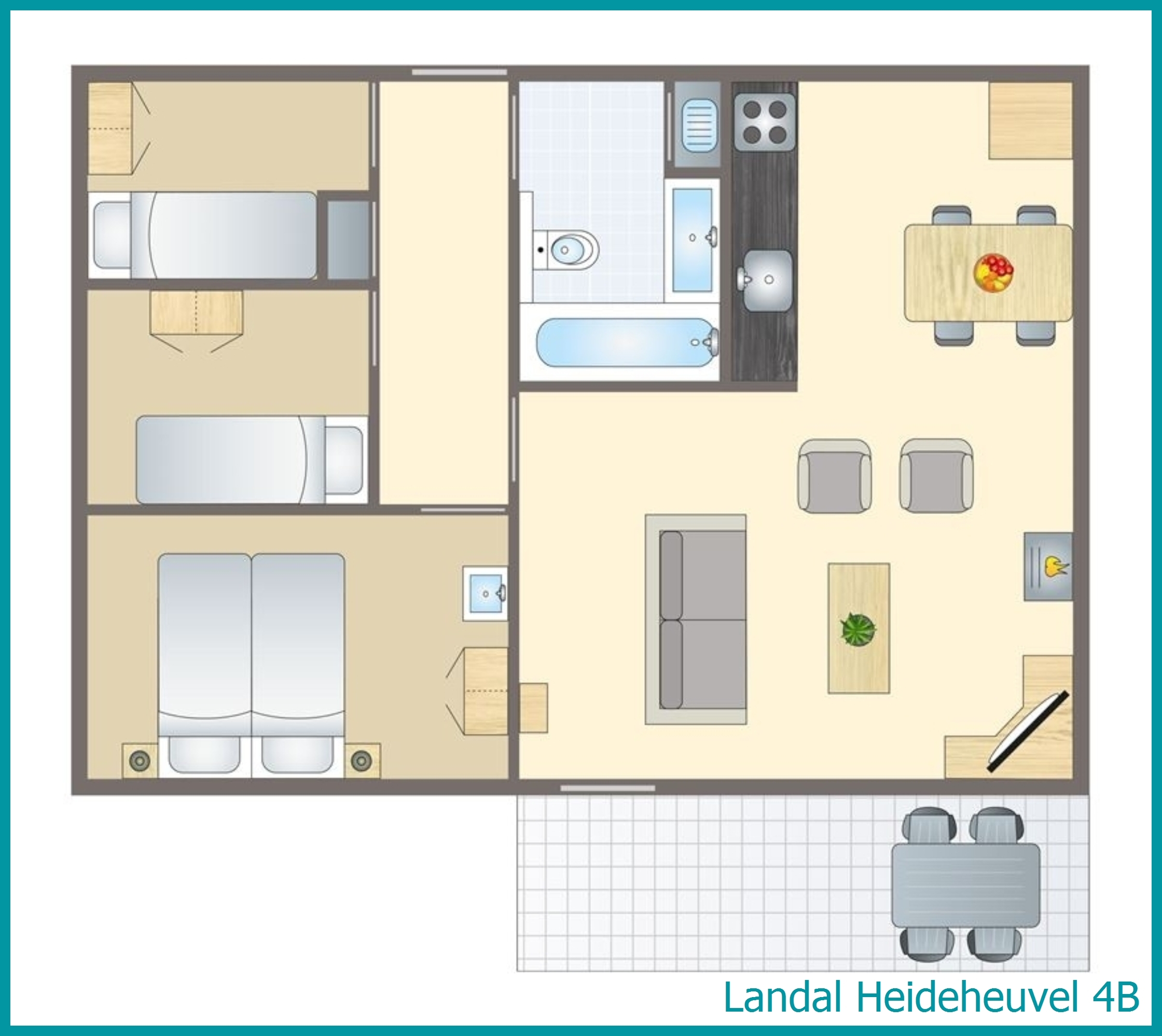 4-person bungalow 4B at Heideheuvel