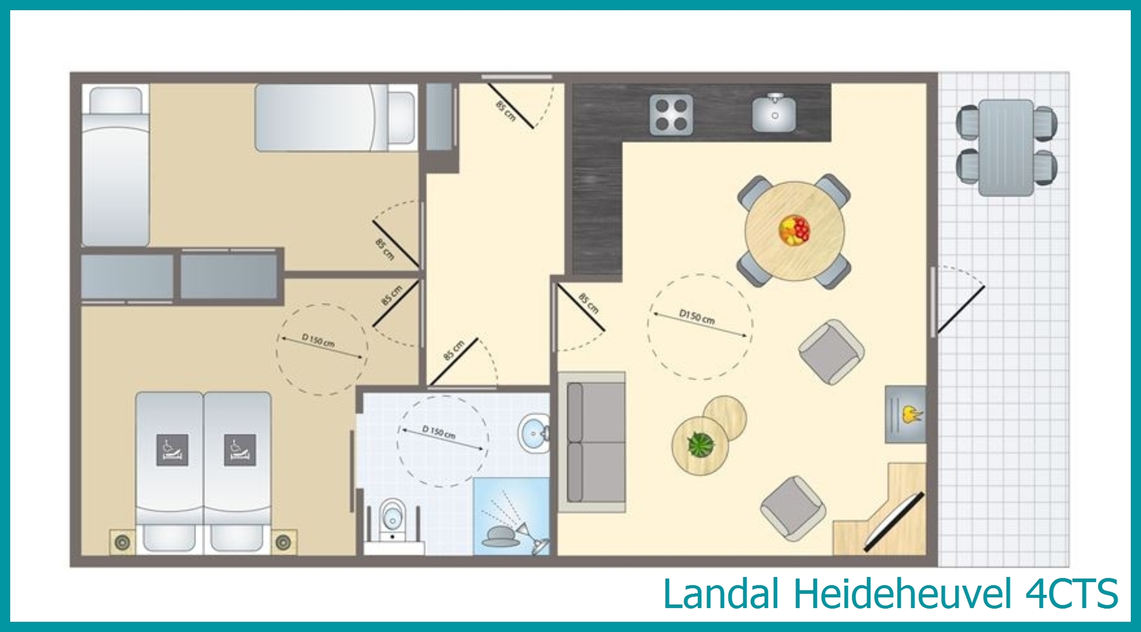 4-person bungalow 4CTS at Heideheuvel